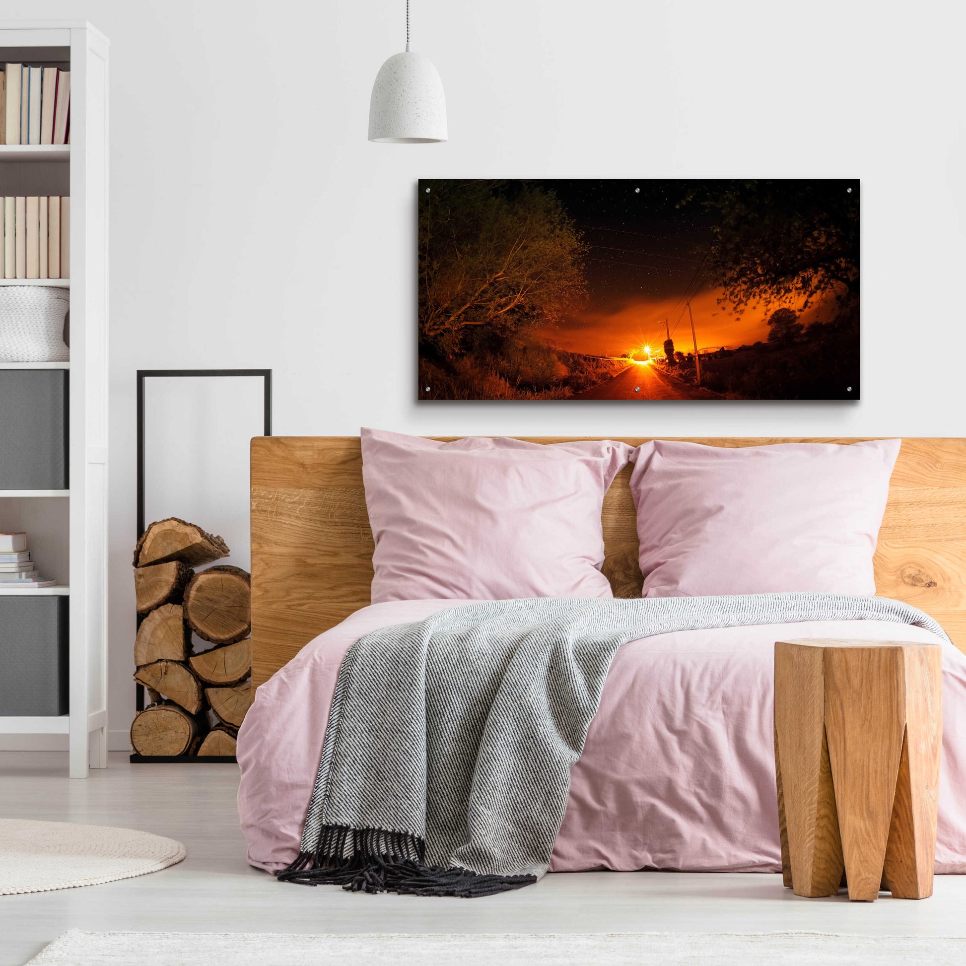 Epic Art 'Way To The Stars' by Sebastien Lory, Acrylic Glass Wall Art,48x24