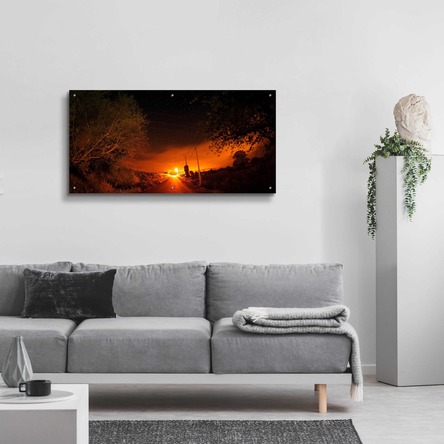 Epic Art 'Way To The Stars' by Sebastien Lory, Acrylic Glass Wall Art,48x24