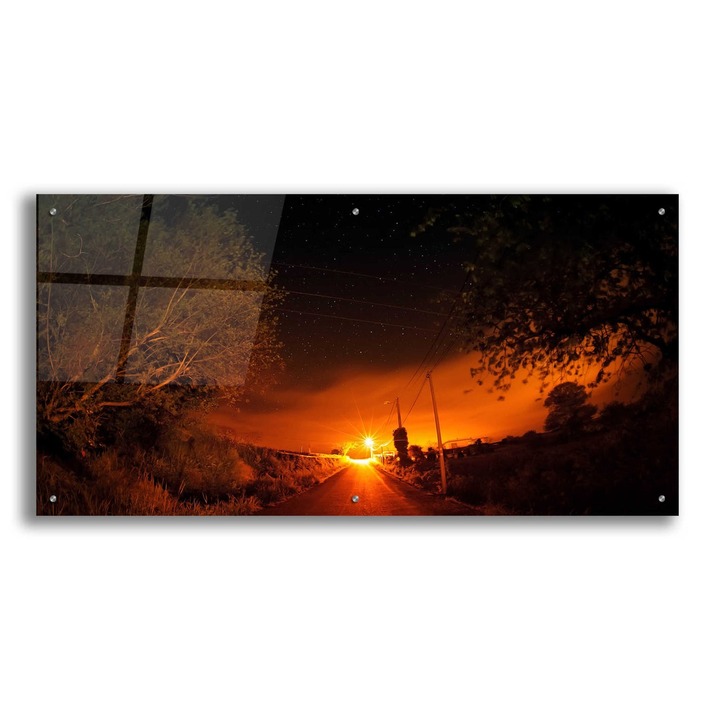 Epic Art 'Way To The Stars' by Sebastien Lory, Acrylic Glass Wall Art,48x24