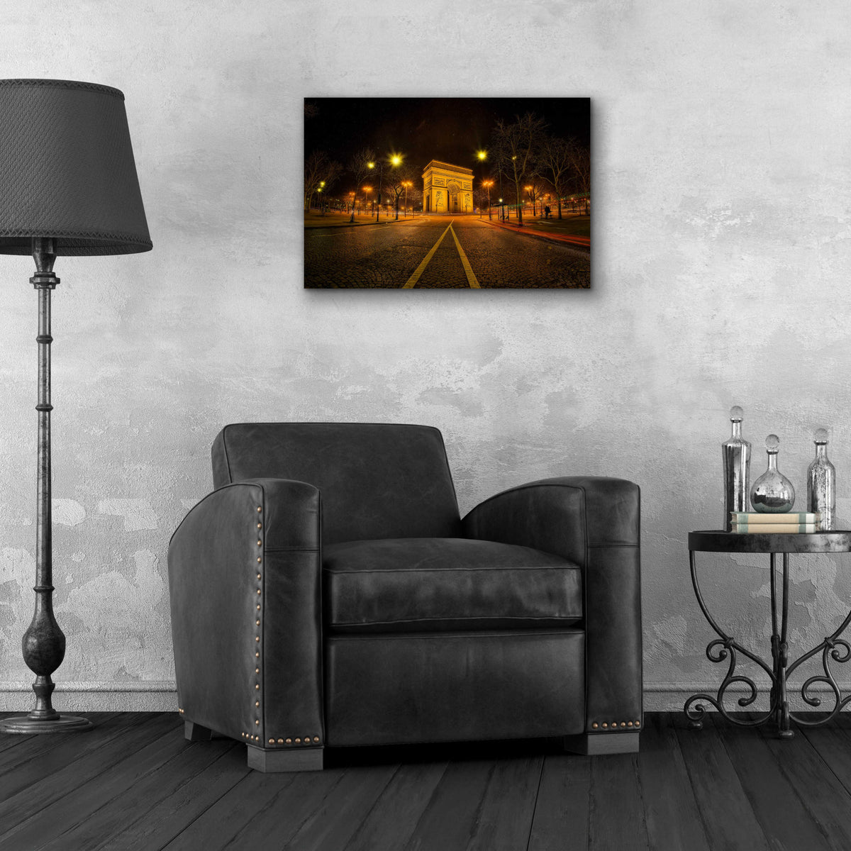 Epic Art 'Arc Night' by Sebastien Lory, Acrylic Glass Wall Art,24x16