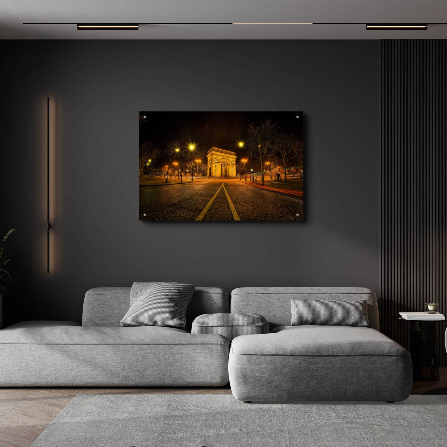 Epic Art 'Arc Night' by Sebastien Lory, Acrylic Glass Wall Art,36x24