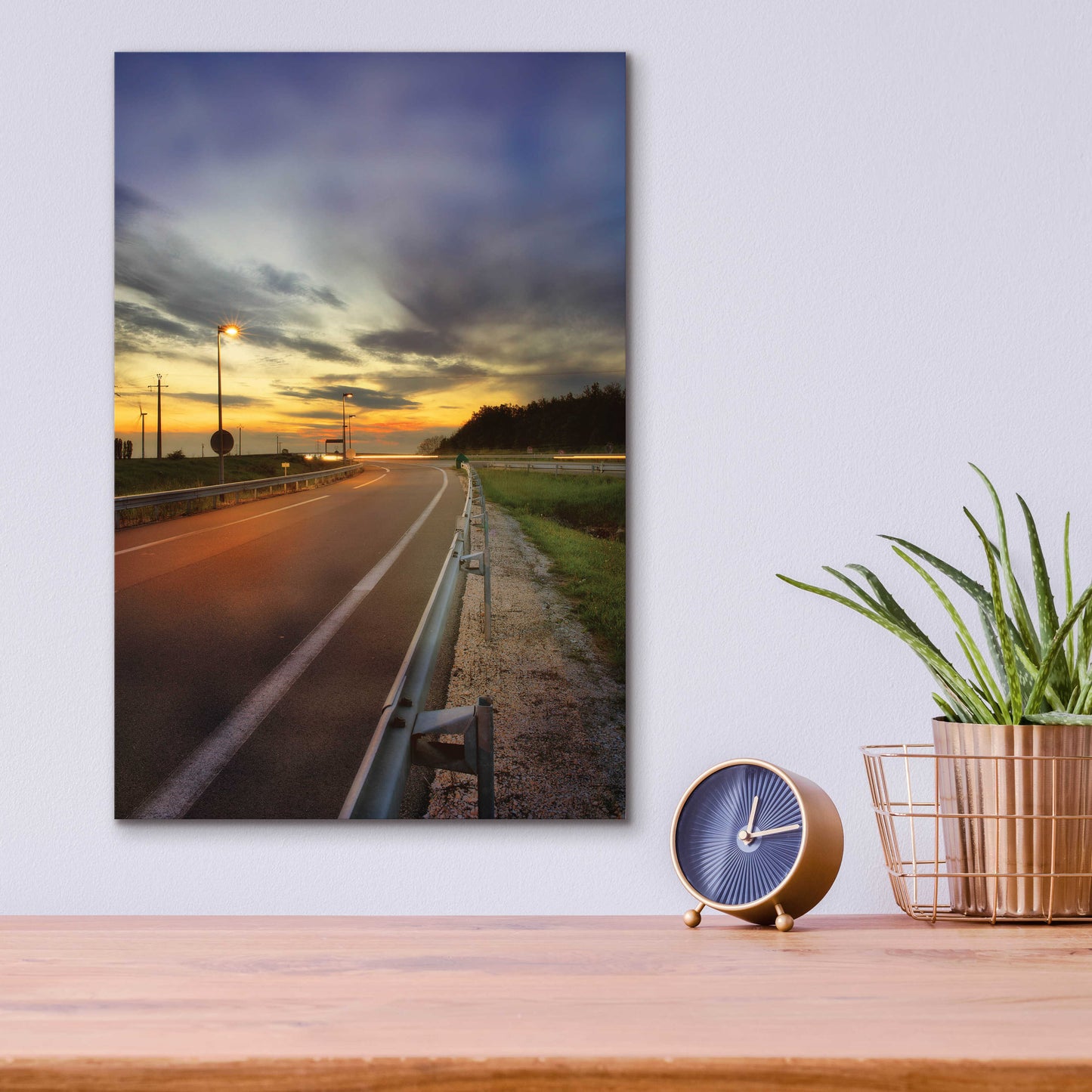 Epic Art 'Motorway' by Sebastien Lory, Acrylic Glass Wall Art,12x16