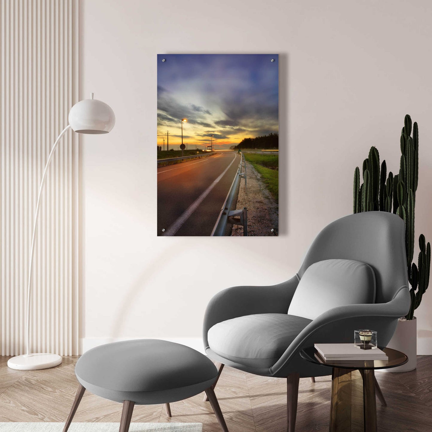 Epic Art 'Motorway' by Sebastien Lory, Acrylic Glass Wall Art,24x36