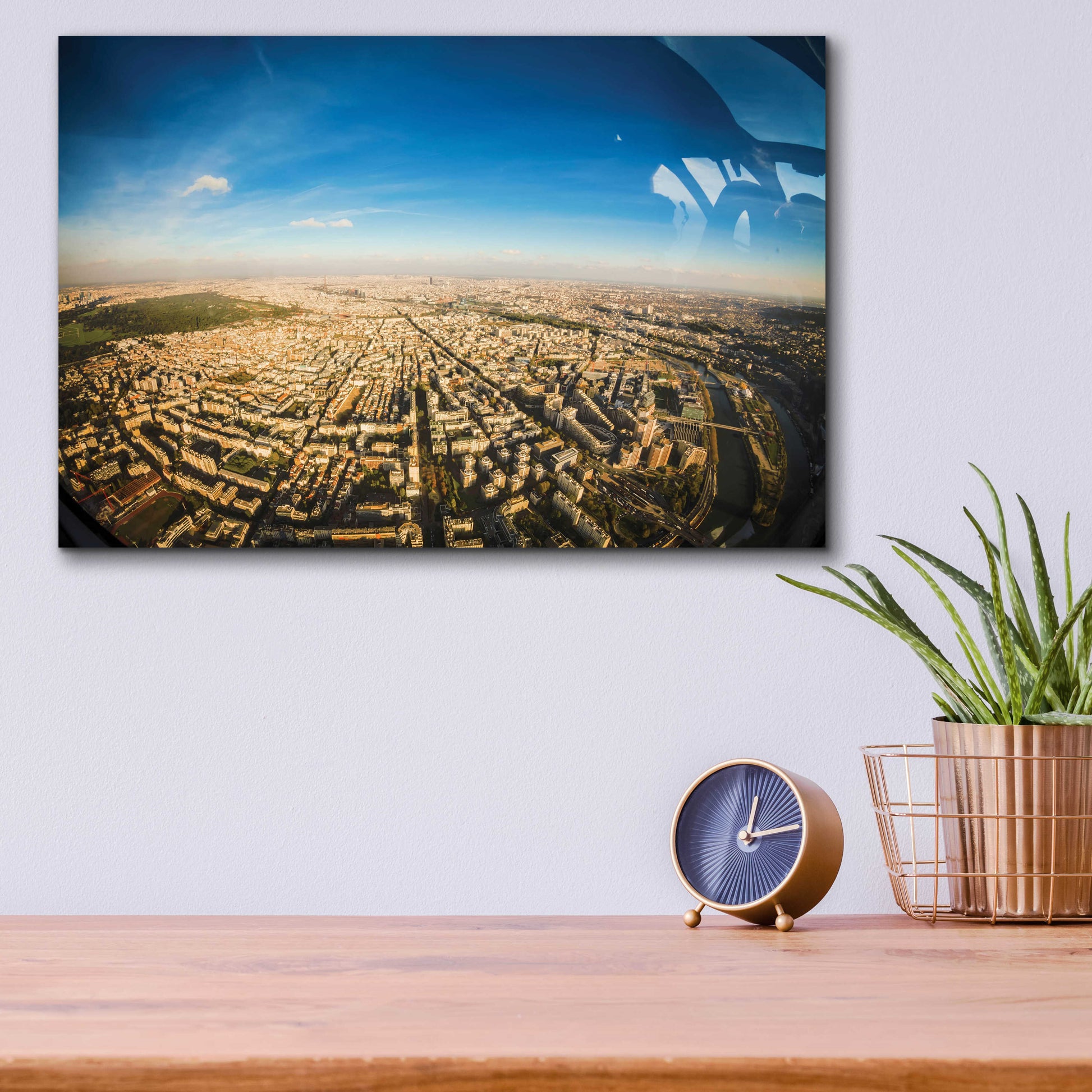 Epic Art 'Urban Sky' by Sebastien Lory, Acrylic Glass Wall Art,16x12