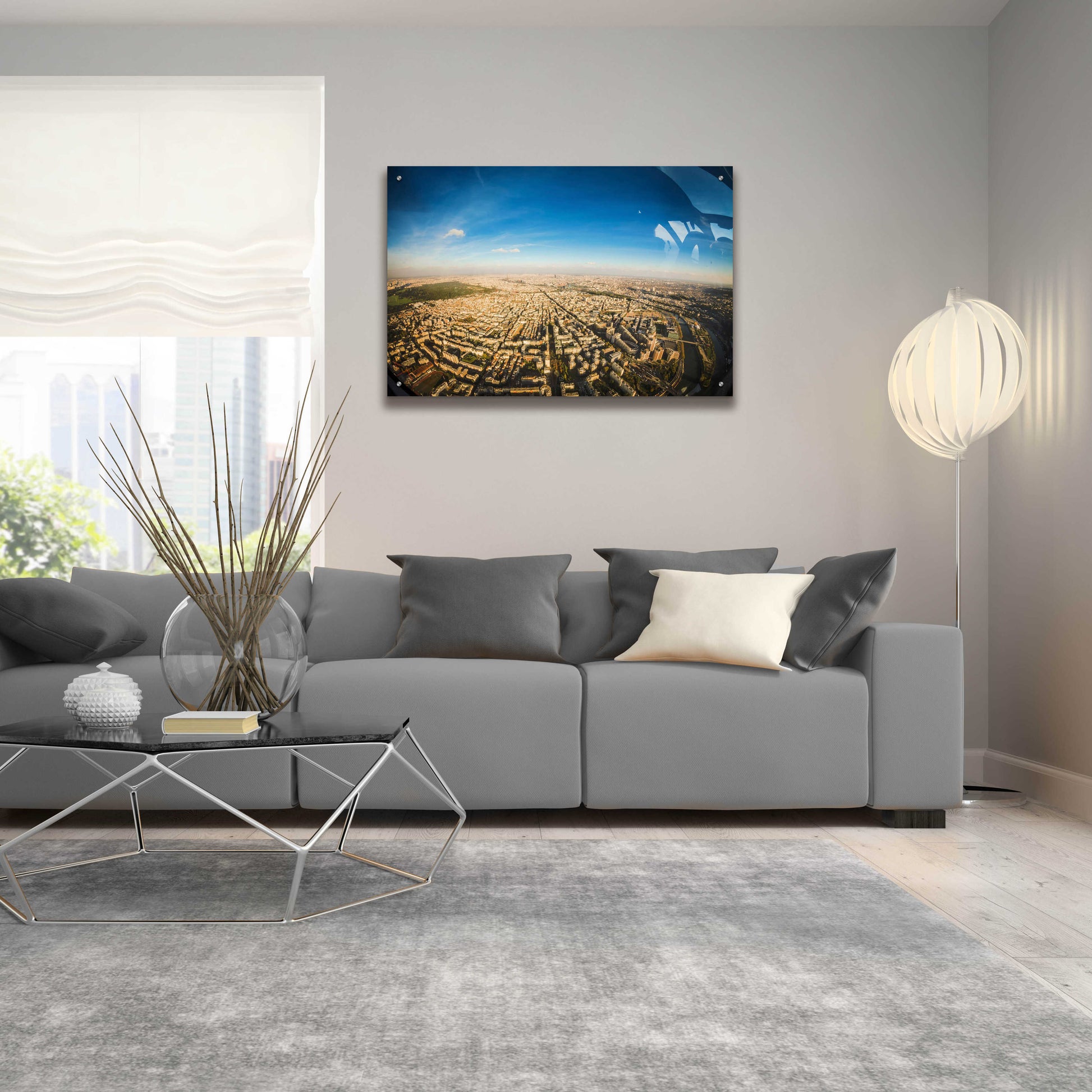 Epic Art 'Urban Sky' by Sebastien Lory, Acrylic Glass Wall Art,36x24