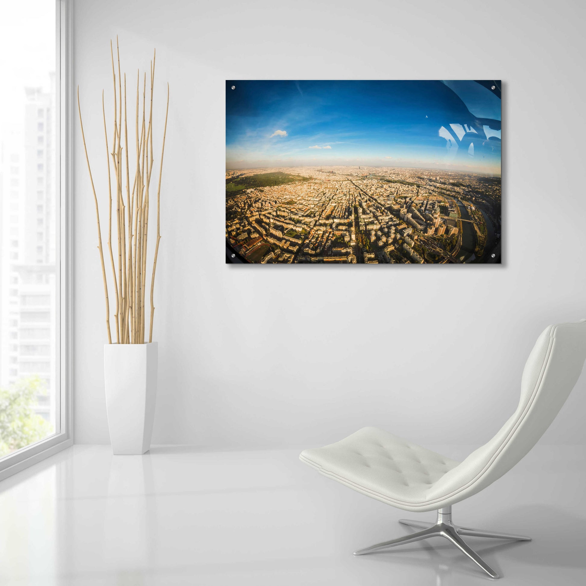 Epic Art 'Urban Sky' by Sebastien Lory, Acrylic Glass Wall Art,36x24