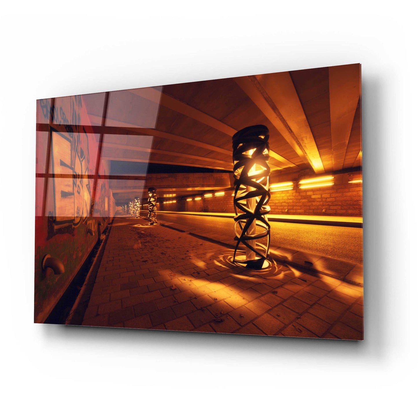 Epic Art 'Light Bridge' by Sebastien Lory, Acrylic Glass Wall Art,24x16