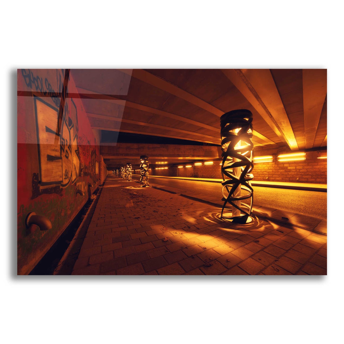 Epic Art 'Light Bridge' by Sebastien Lory, Acrylic Glass Wall Art,24x16