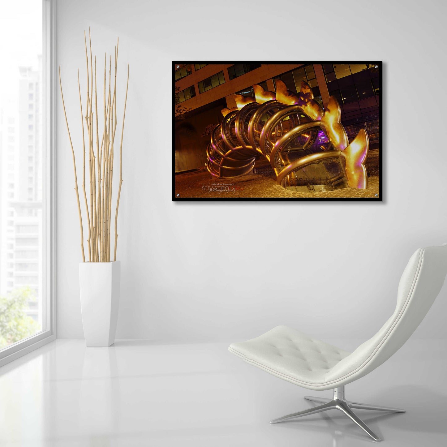 Epic Art 'Nuit Blanche' by Sebastien Lory, Acrylic Glass Wall Art,36x24