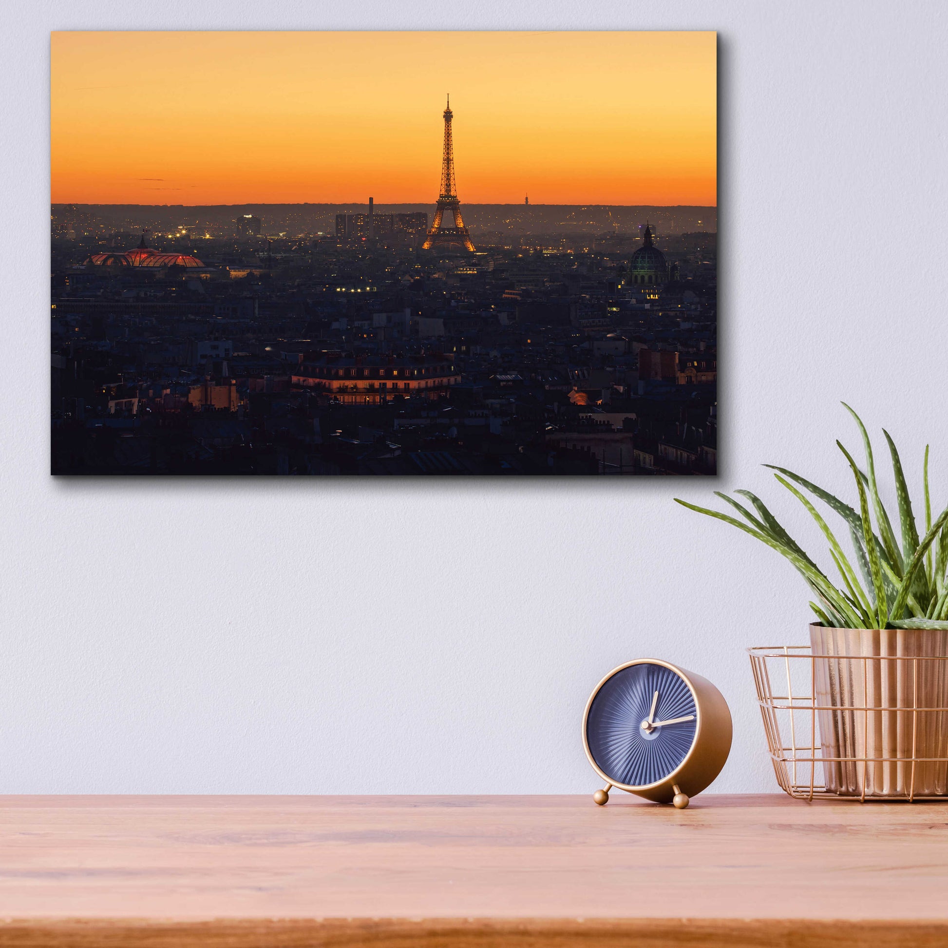 Epic Art 'D Paris' by Sebastien Lory, Acrylic Glass Wall Art,16x12