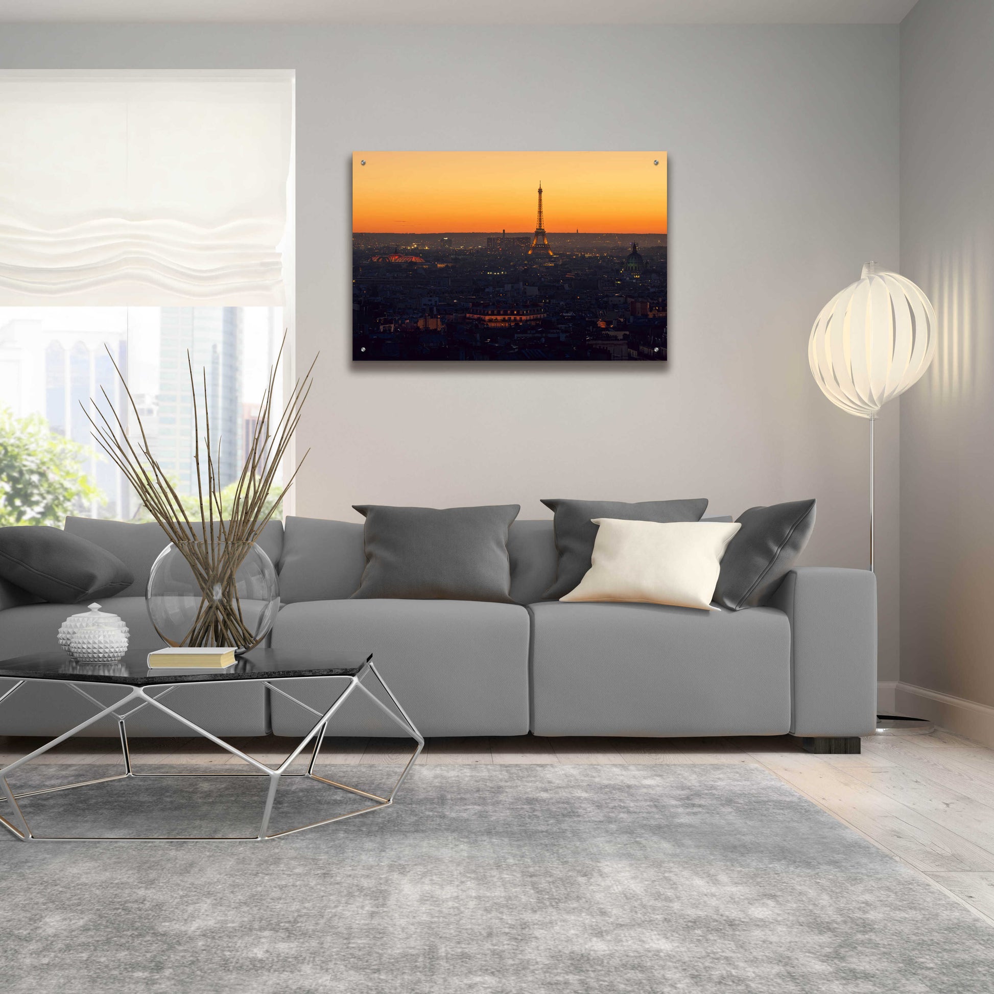 Epic Art 'D Paris' by Sebastien Lory, Acrylic Glass Wall Art,36x24