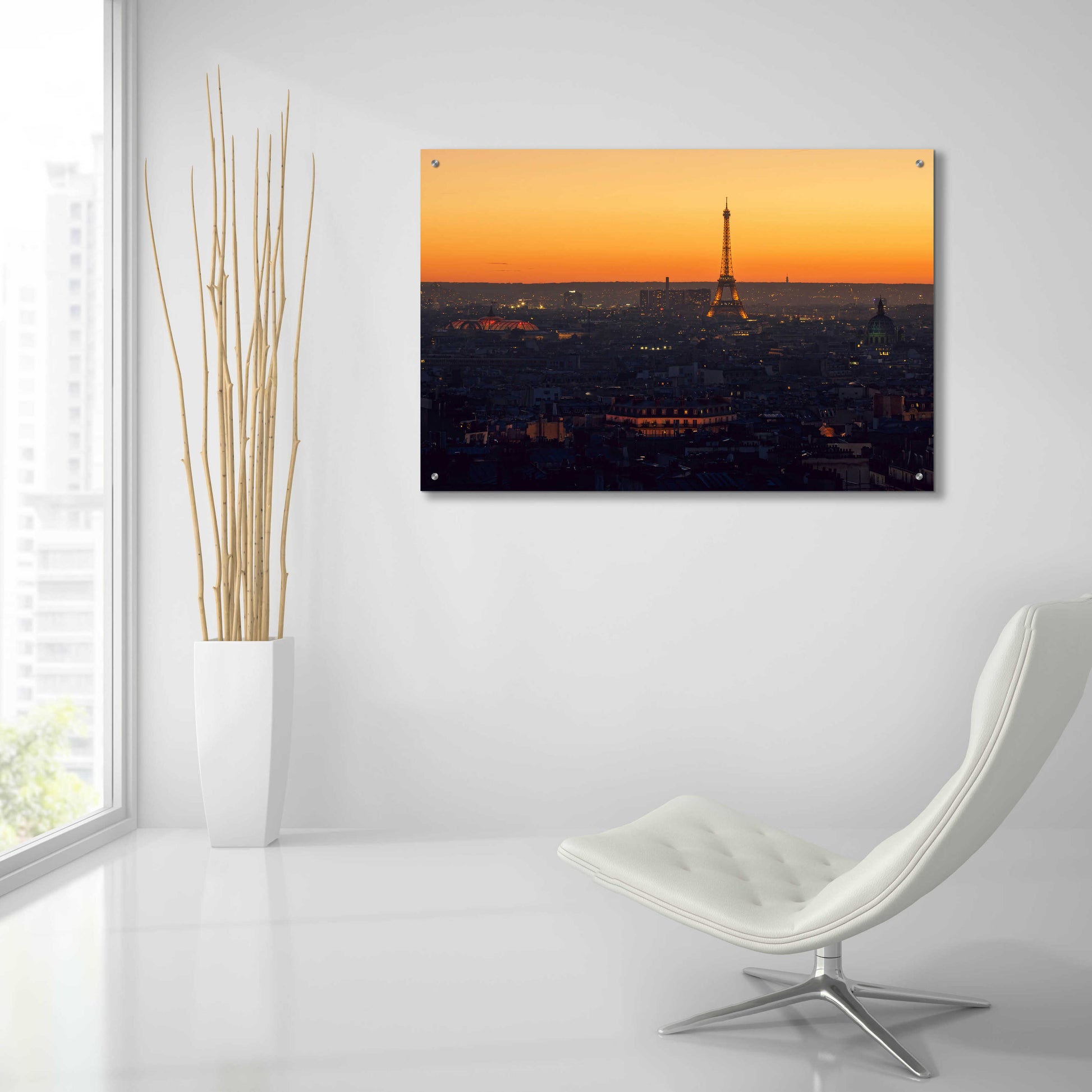 Epic Art 'D Paris' by Sebastien Lory, Acrylic Glass Wall Art,36x24