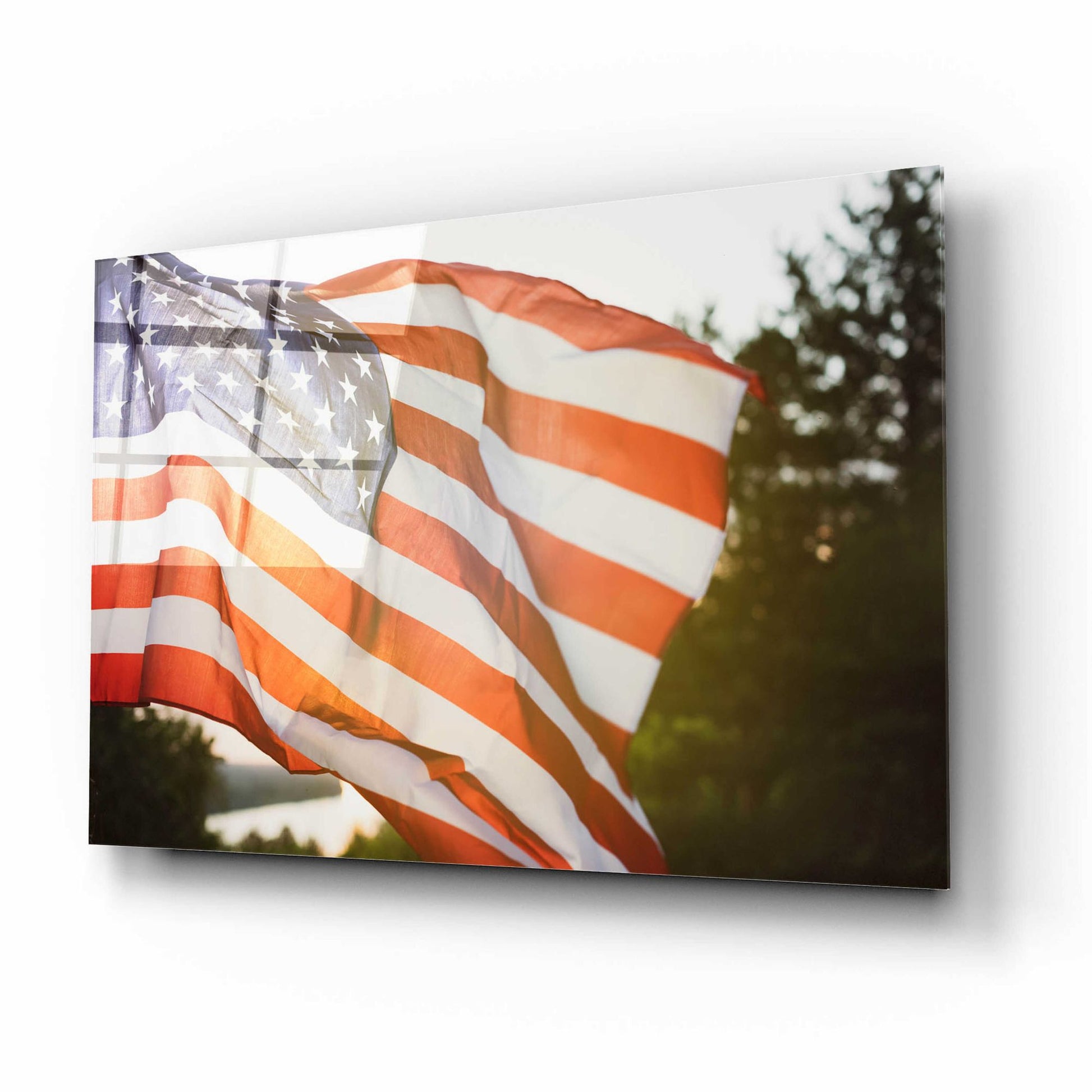 Epic Art 'God Bless America' by Epic Portfolio, Acrylic Glass Wall Art,16x12