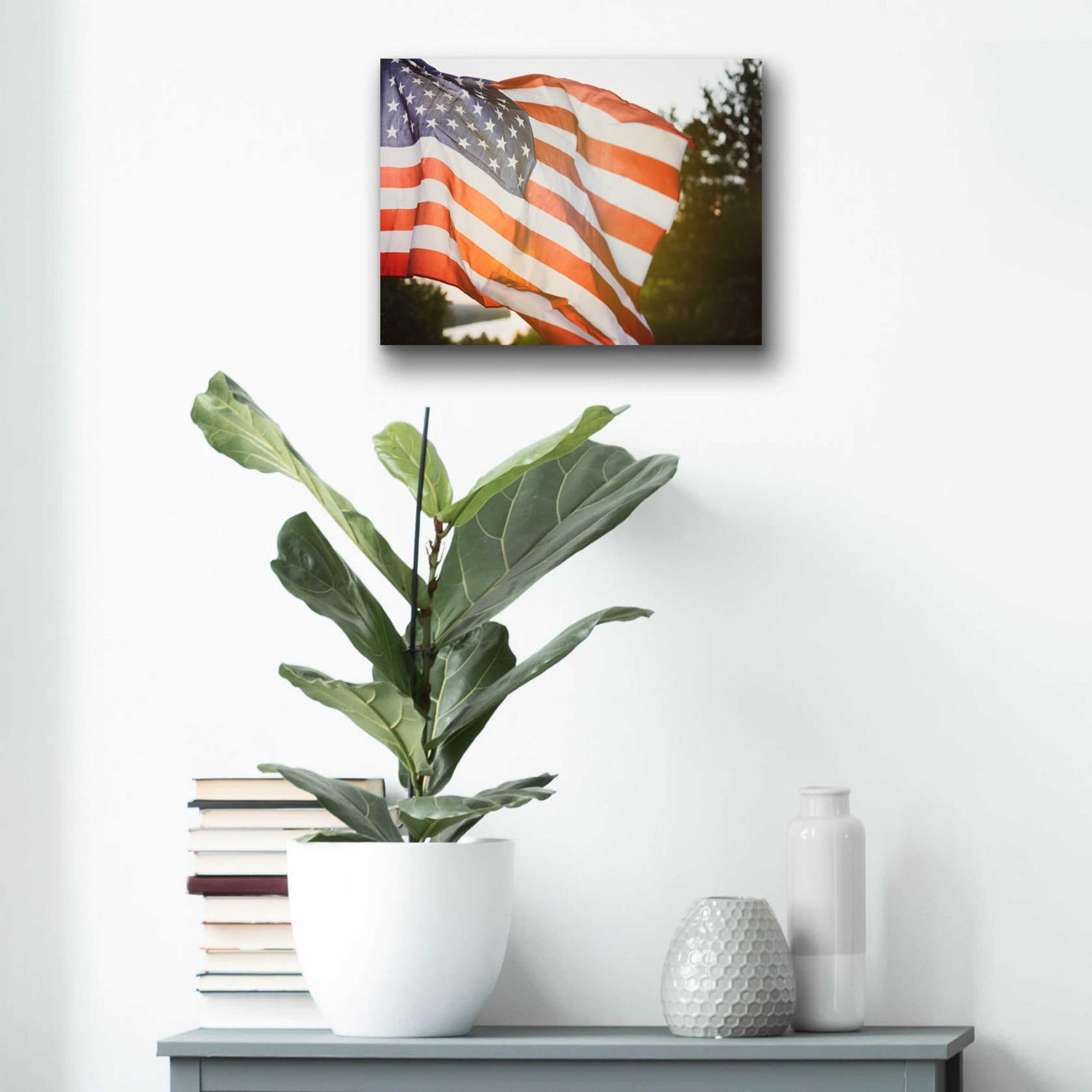 Epic Art 'God Bless America' by Epic Portfolio, Acrylic Glass Wall Art,16x12