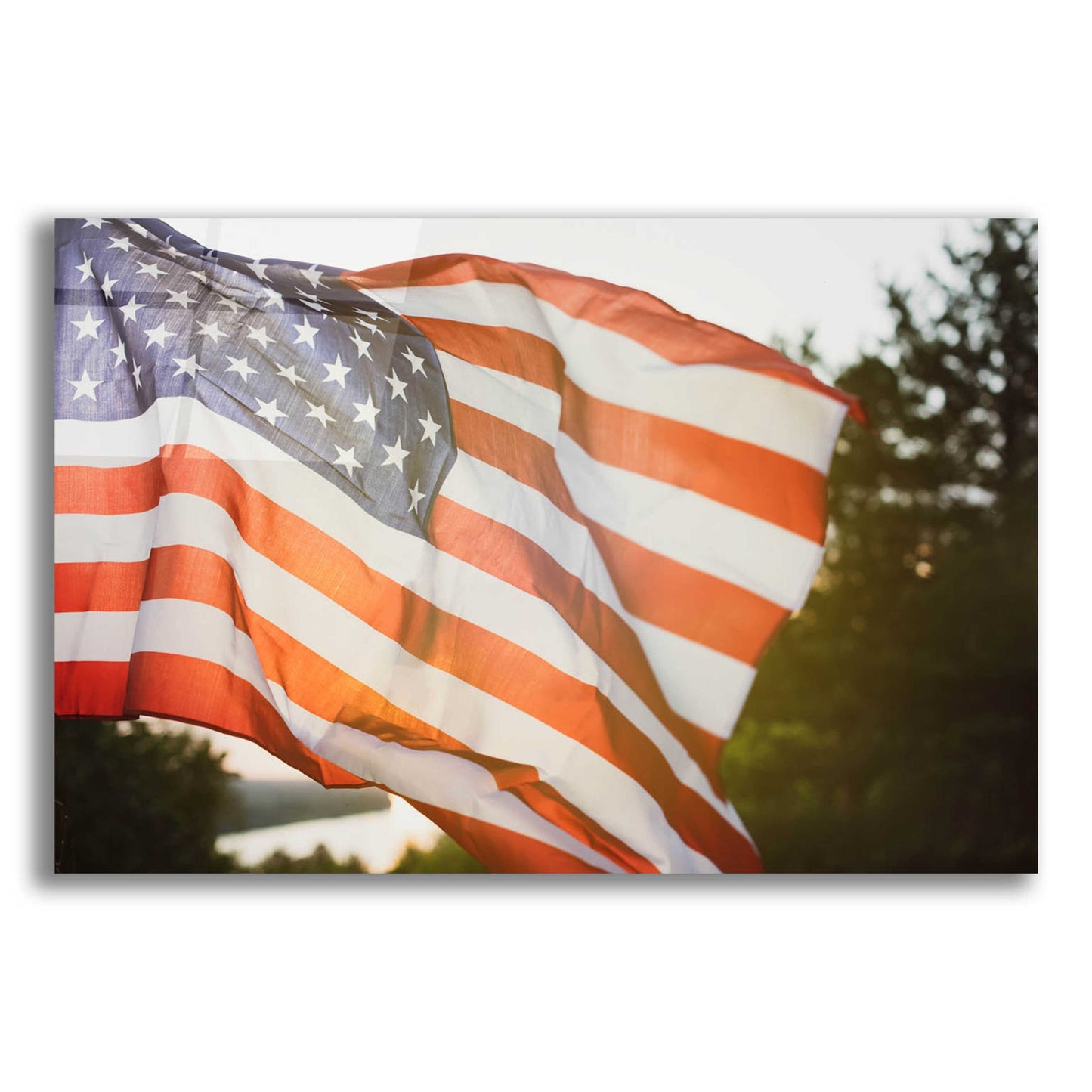 Epic Art 'God Bless America' by Epic Portfolio, Acrylic Glass Wall Art,16x12