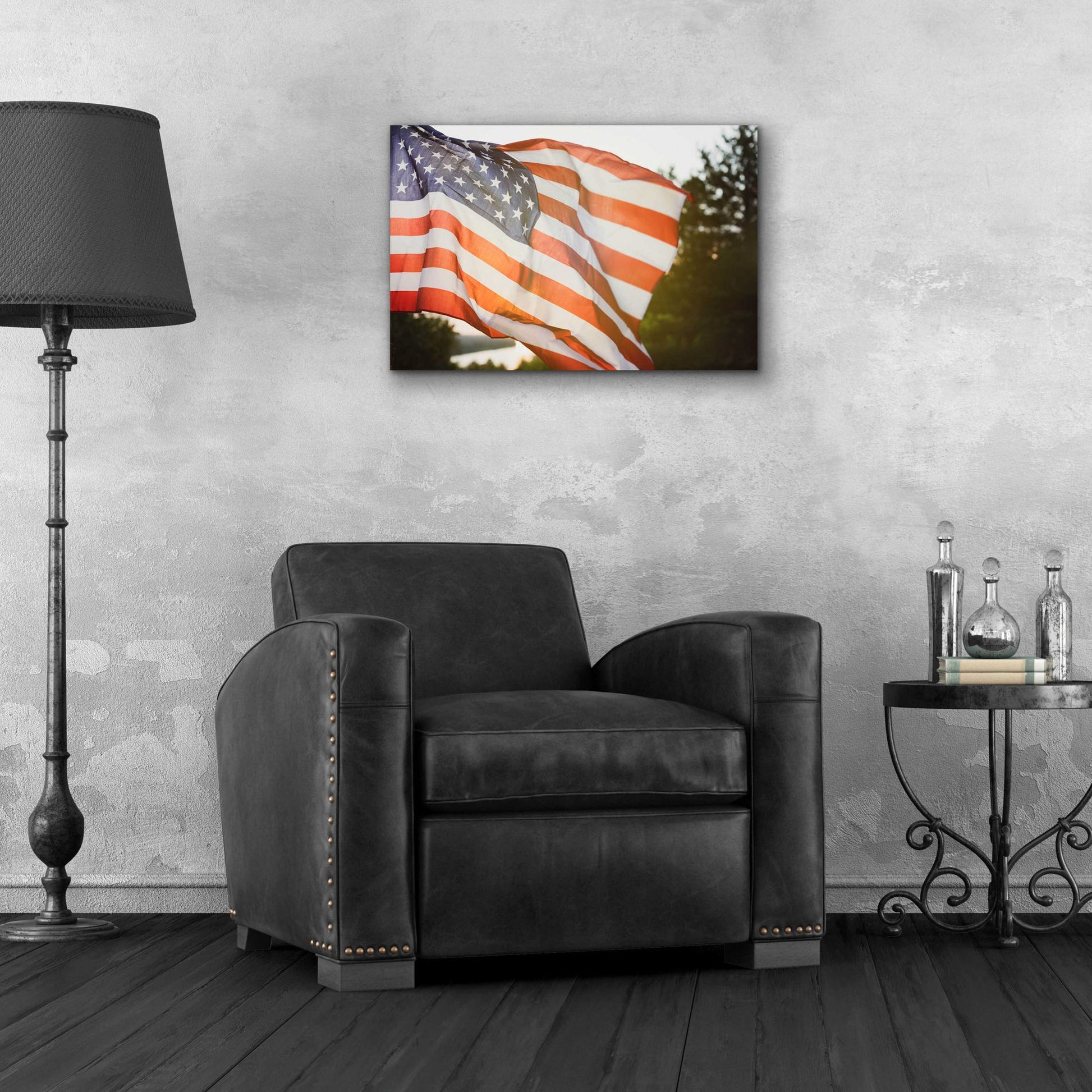 Epic Art 'God Bless America' by Epic Portfolio, Acrylic Glass Wall Art,24x16