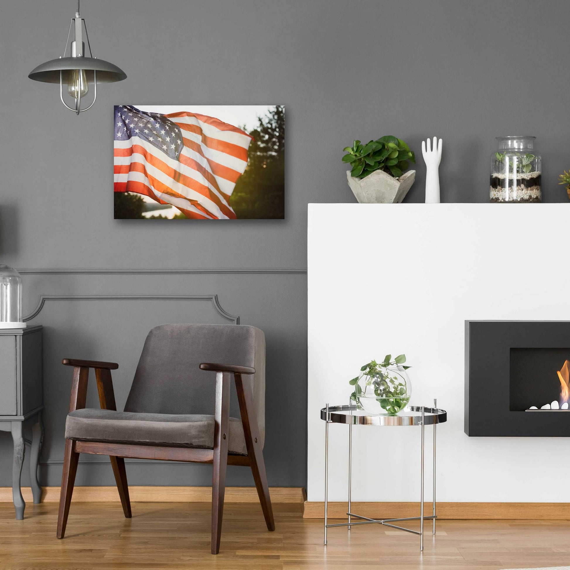 Epic Art 'God Bless America' by Epic Portfolio, Acrylic Glass Wall Art,24x16