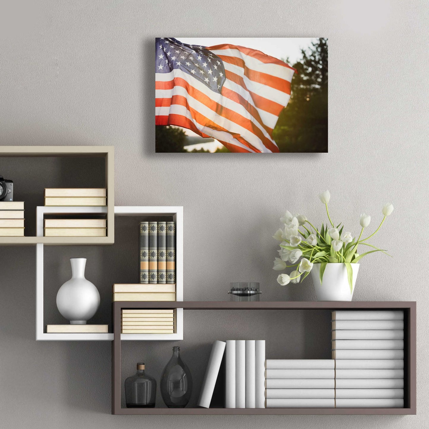 Epic Art 'God Bless America' by Epic Portfolio, Acrylic Glass Wall Art,24x16