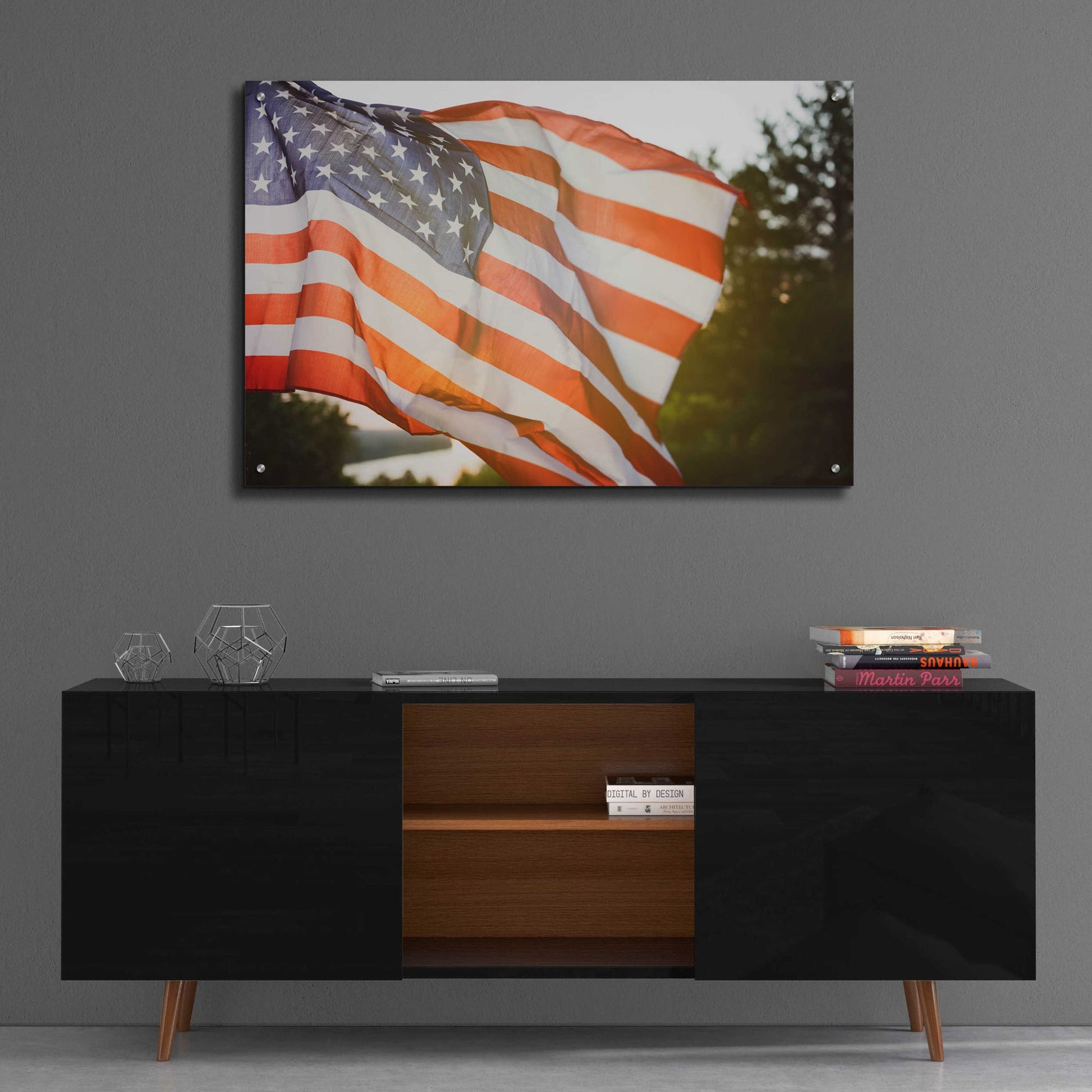 Epic Art 'God Bless America' by Epic Portfolio, Acrylic Glass Wall Art,36x24