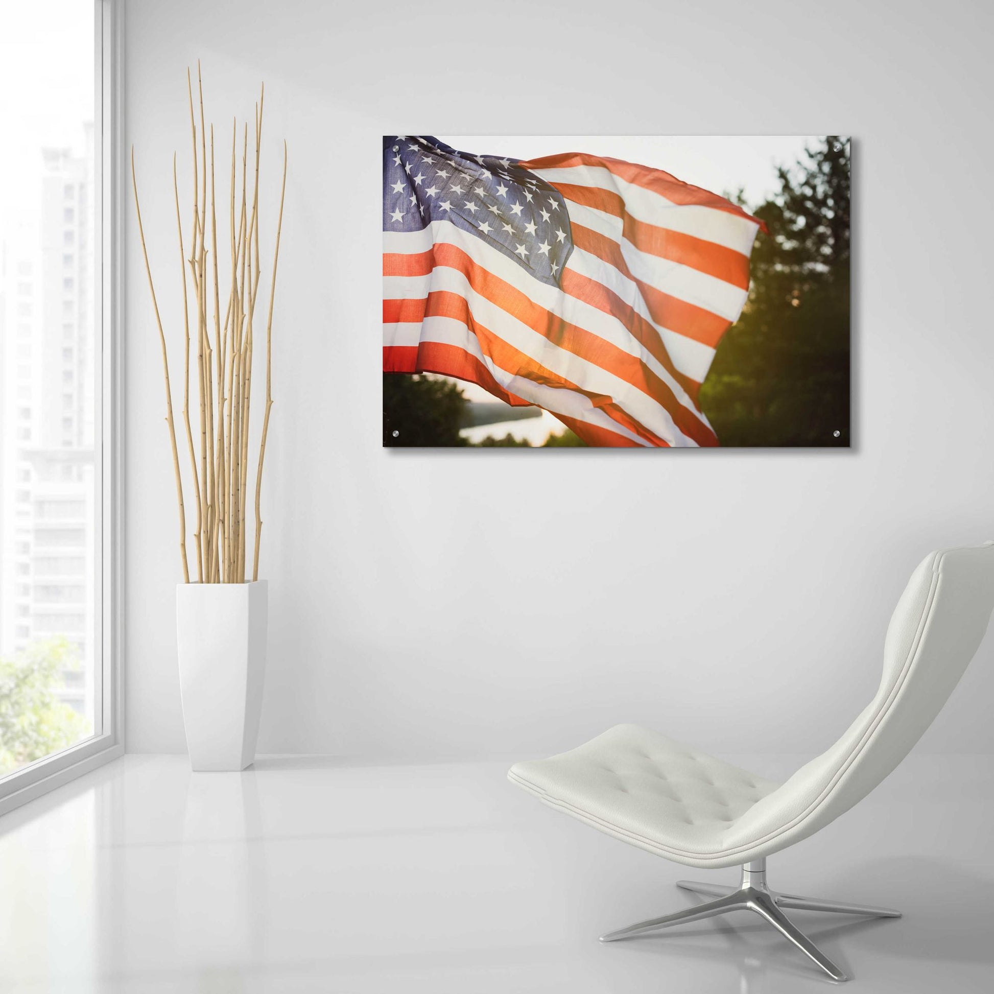 Epic Art 'God Bless America' by Epic Portfolio, Acrylic Glass Wall Art,36x24