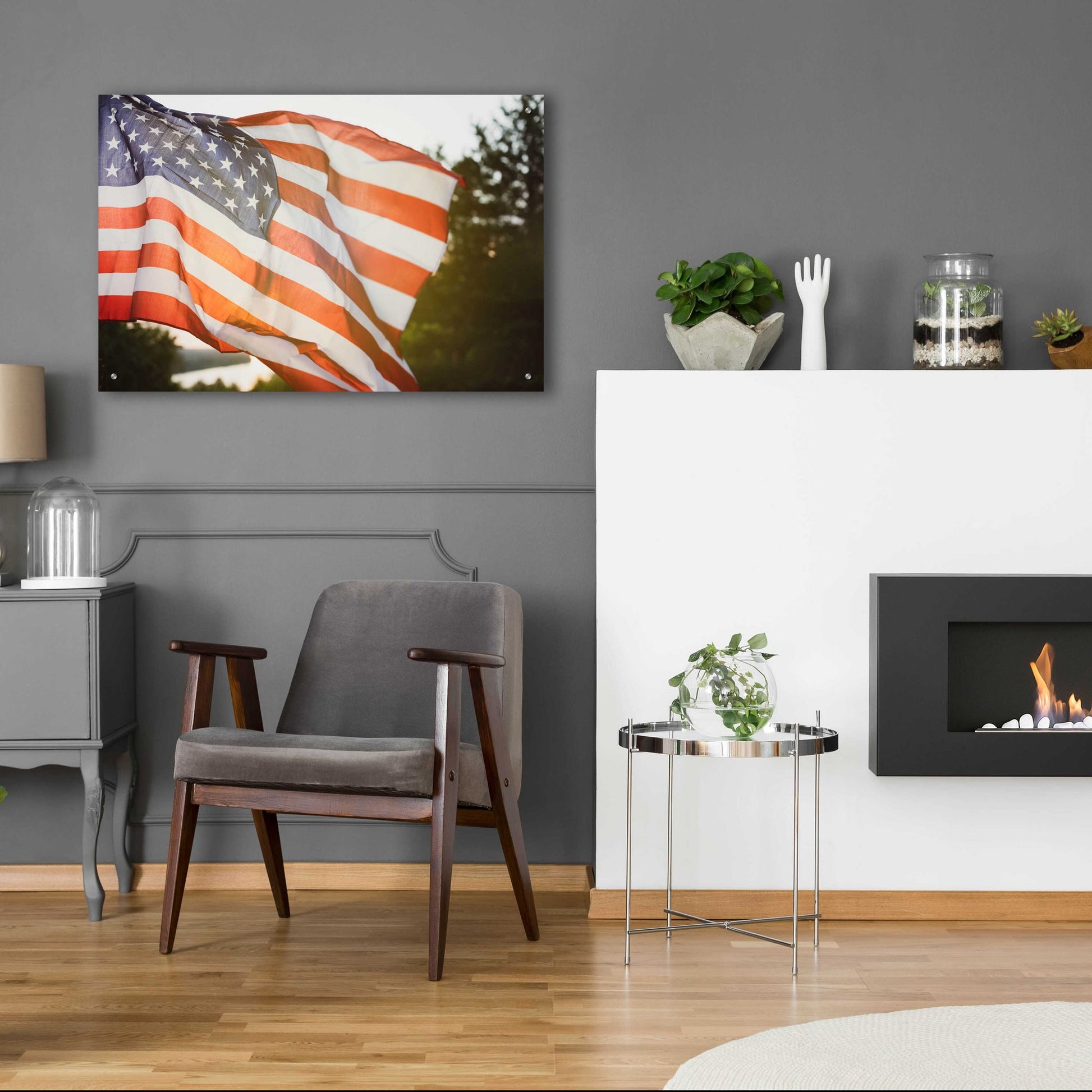 Epic Art 'God Bless America' by Epic Portfolio, Acrylic Glass Wall Art,36x24