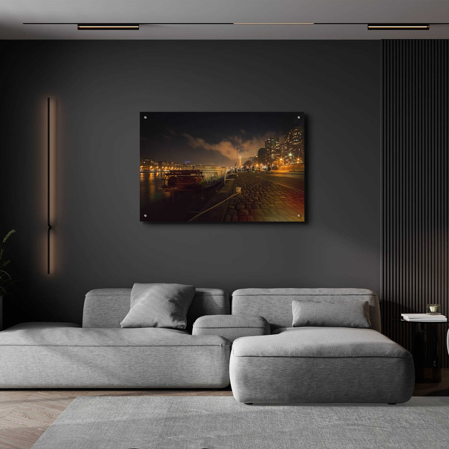 Epic Art 'Moody Eiffel' by Sebastien Lory, Acrylic Glass Wall Art,36x24