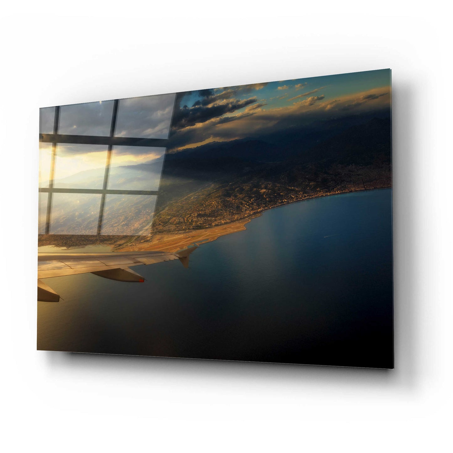 Epic Art 'Nice Airport' by Sebastien Lory, Acrylic Glass Wall Art,24x16