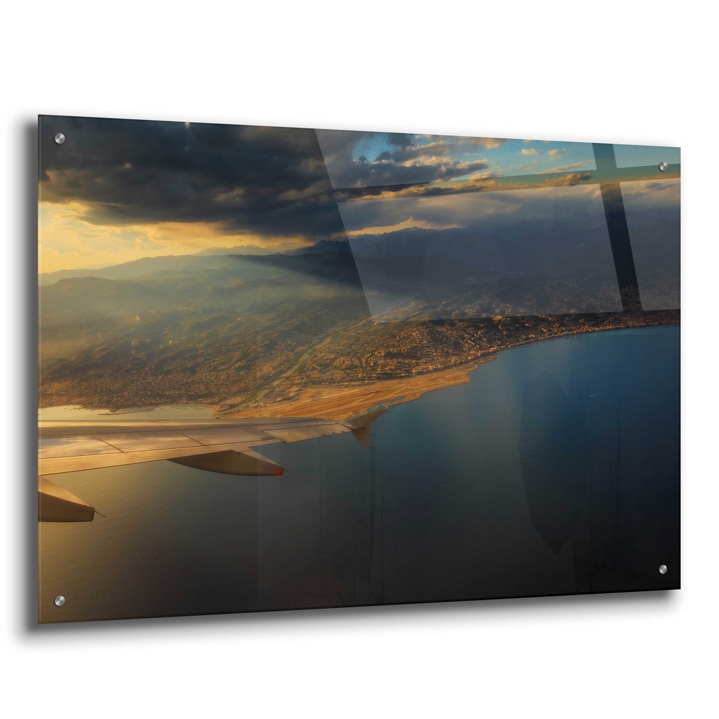 Epic Art 'Nice Airport' by Sebastien Lory, Acrylic Glass Wall Art,36x24