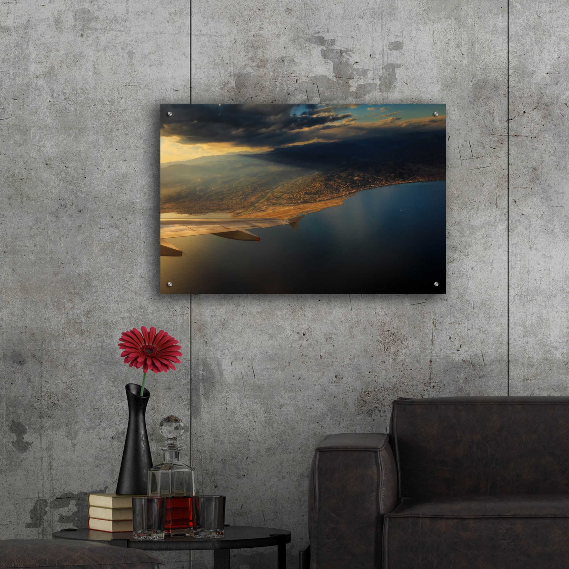 Epic Art 'Nice Airport' by Sebastien Lory, Acrylic Glass Wall Art,36x24