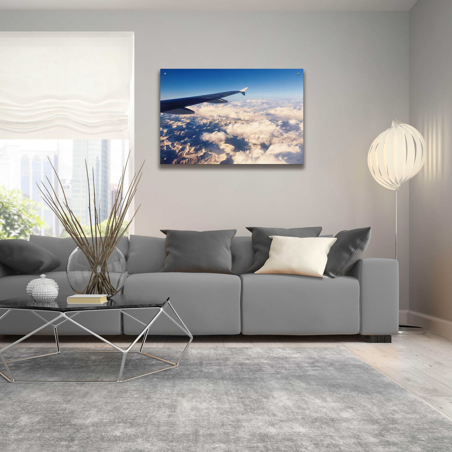 Epic Art 'Over The Mountains' by Sebastien Lory, Acrylic Glass Wall Art,36x24