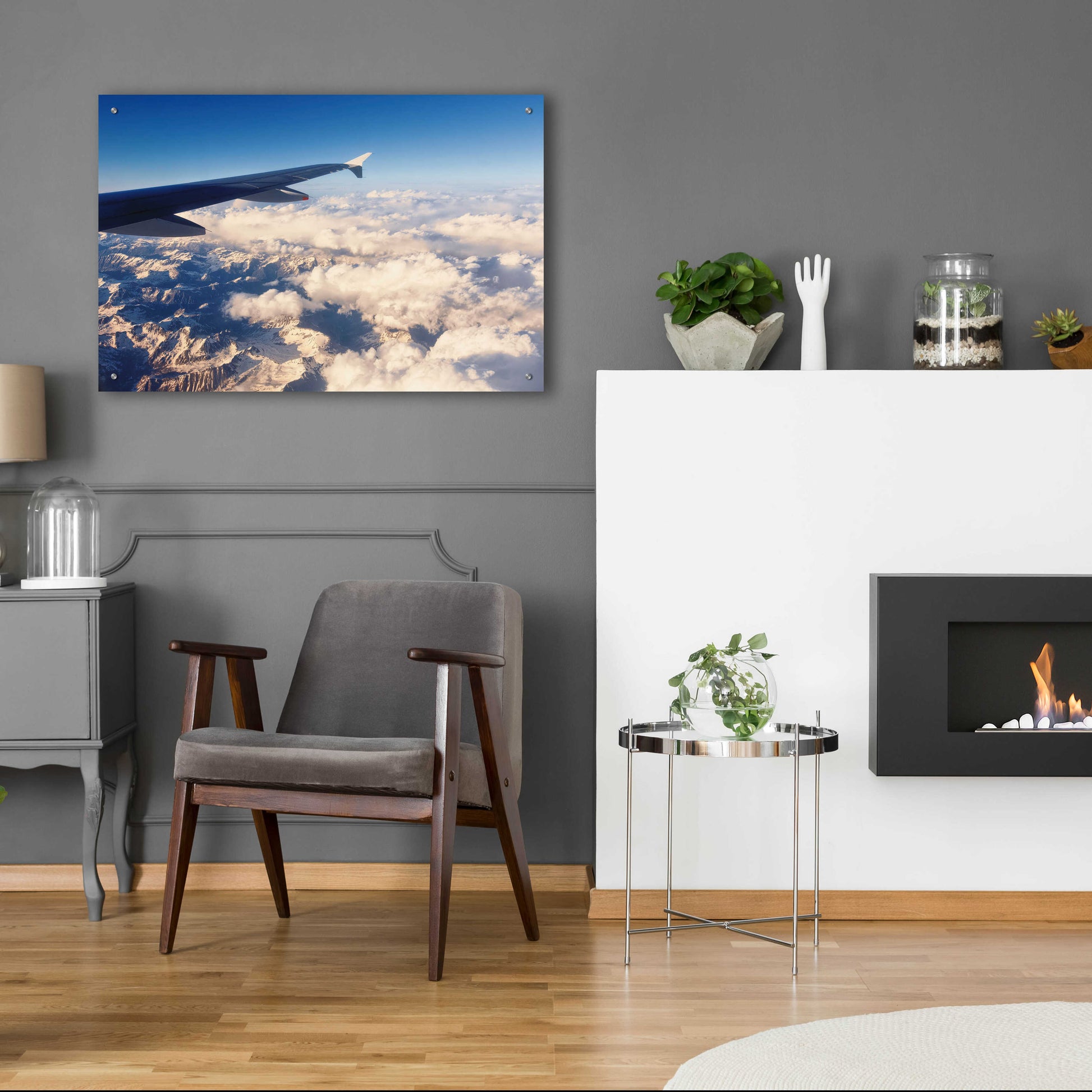 Epic Art 'Over The Mountains' by Sebastien Lory, Acrylic Glass Wall Art,36x24