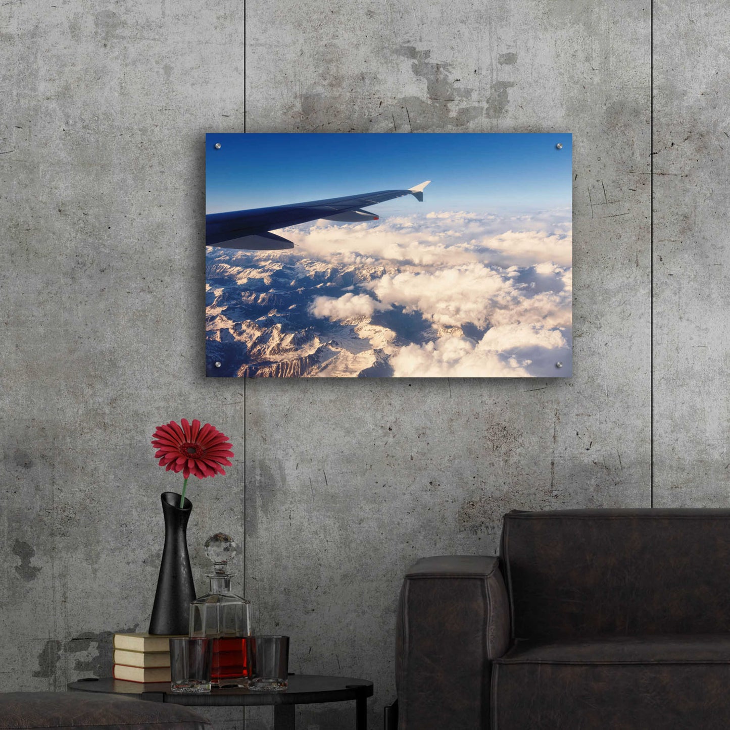 Epic Art 'Over The Mountains' by Sebastien Lory, Acrylic Glass Wall Art,36x24