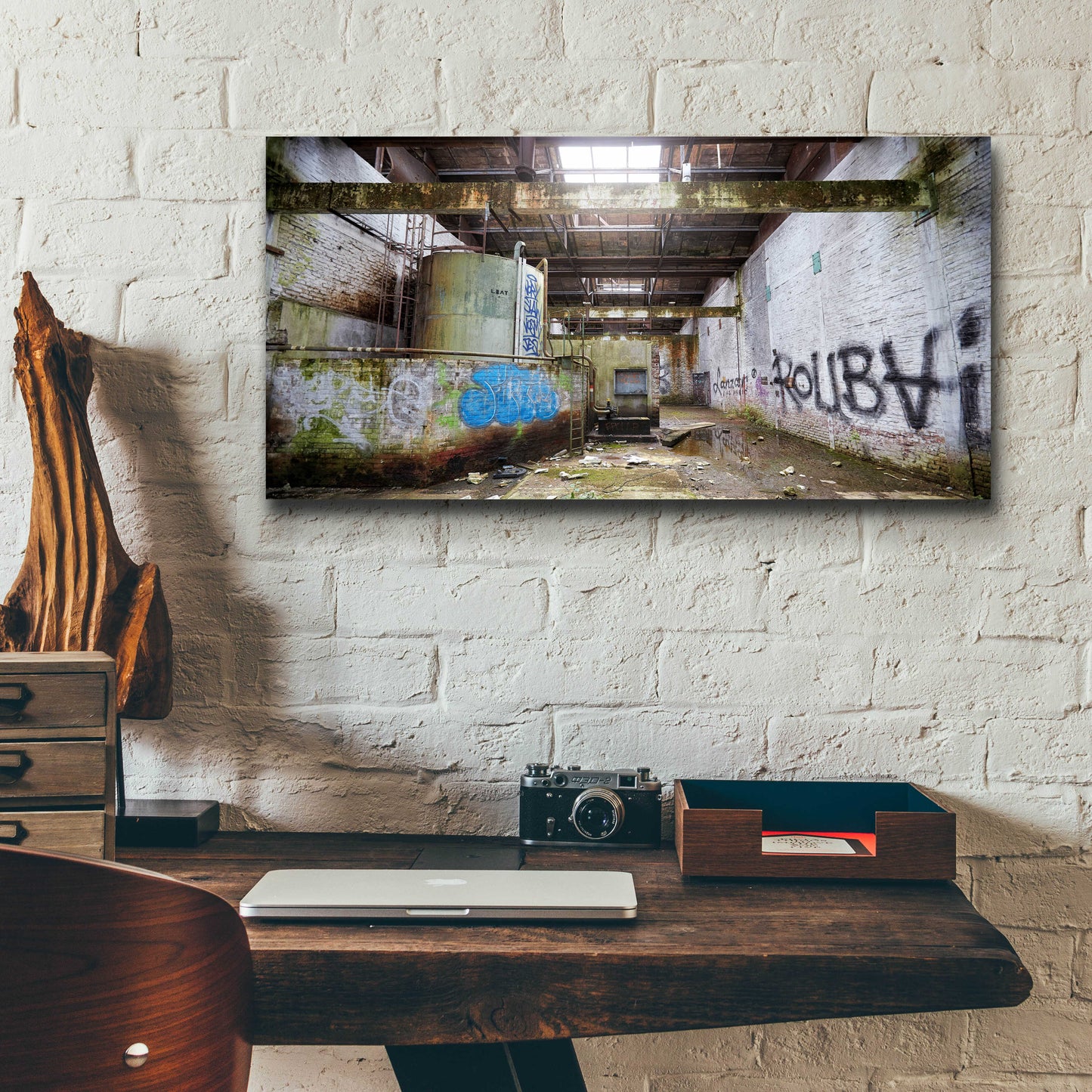 Epic Art 'Roubaix Urbex' by Sebastien Lory, Acrylic Glass Wall Art,24x12