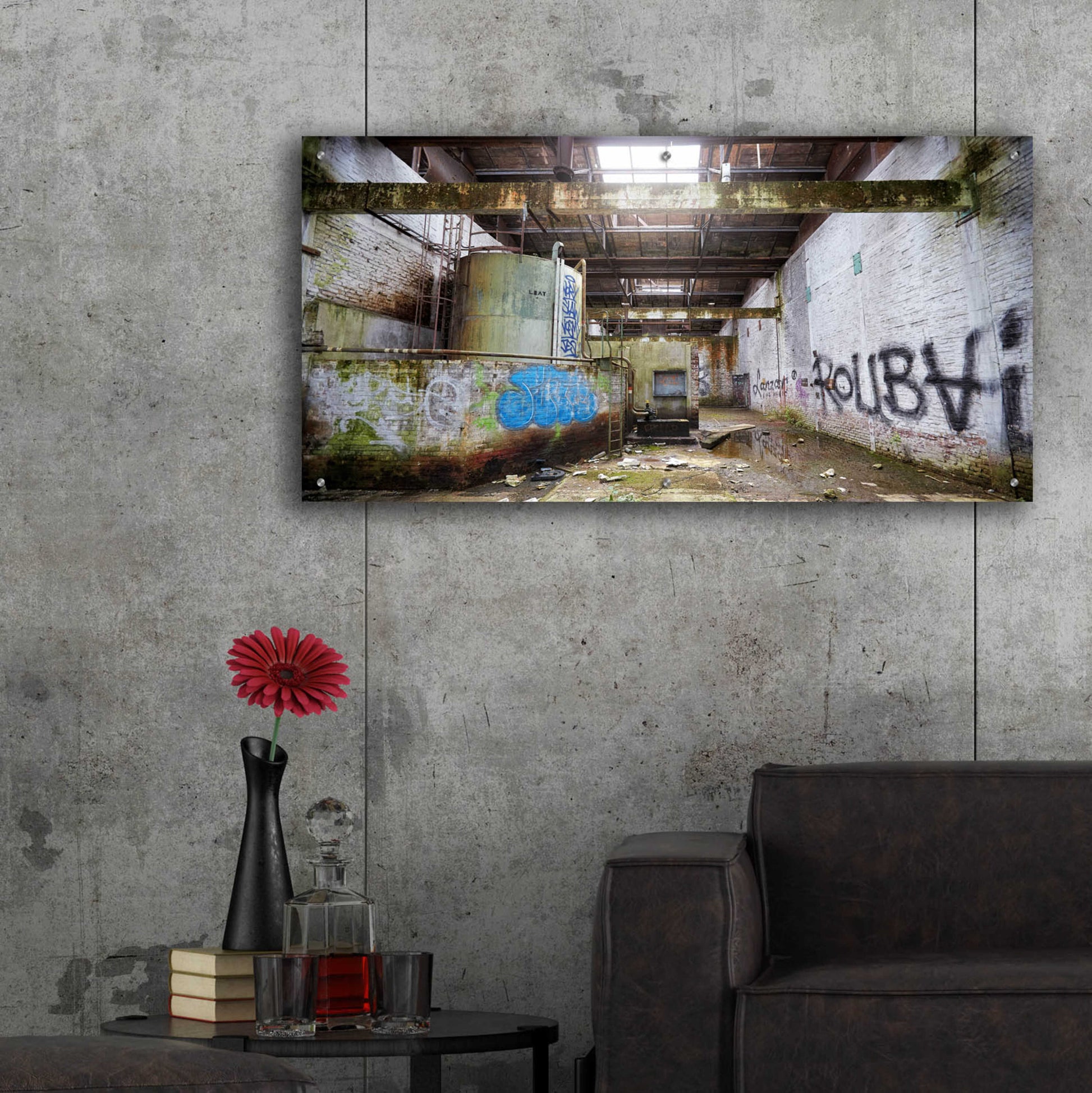 Epic Art 'Roubaix Urbex' by Sebastien Lory, Acrylic Glass Wall Art,48x24