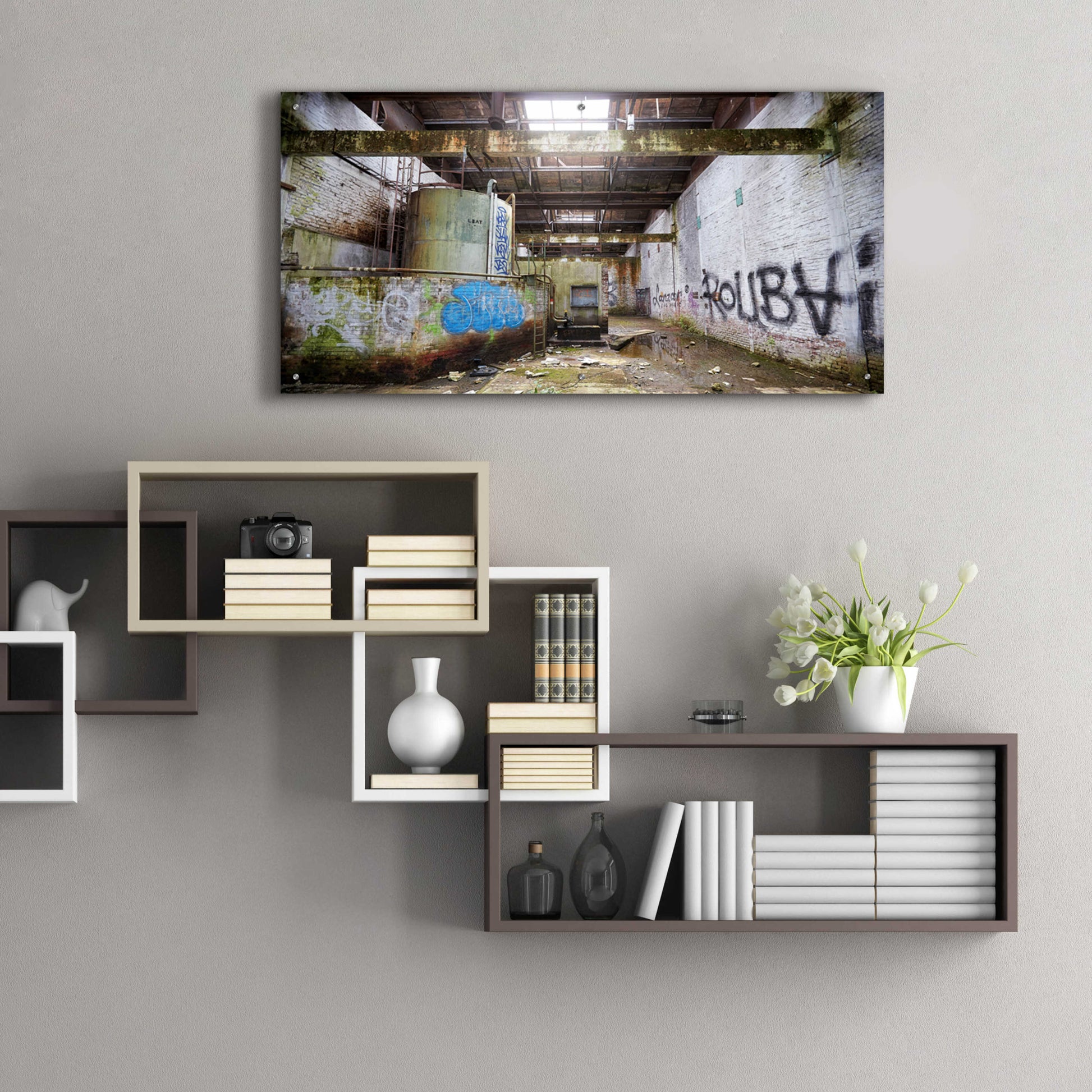 Epic Art 'Roubaix Urbex' by Sebastien Lory, Acrylic Glass Wall Art,48x24