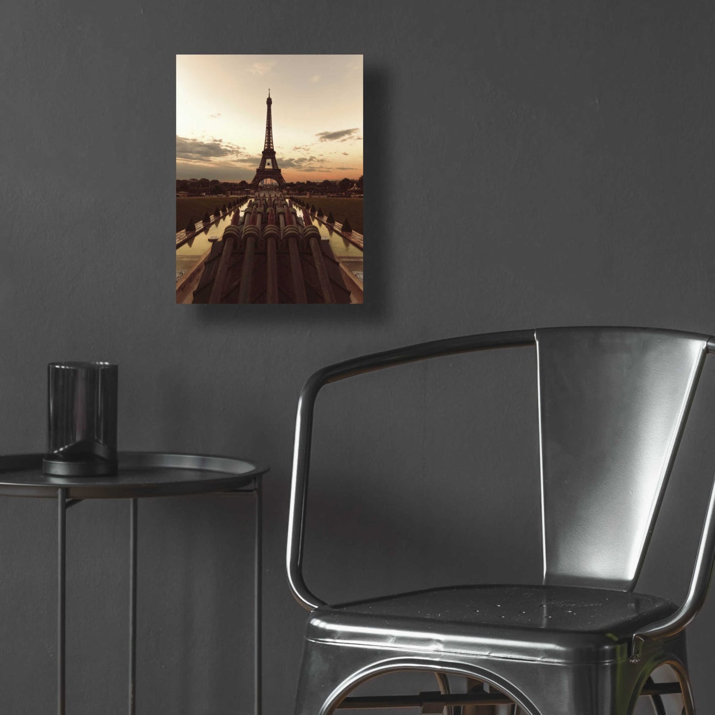 Epic Art 'Fire Eiffel tOWER' by Sebastien Lory, Acrylic Glass Wall Art,12x16