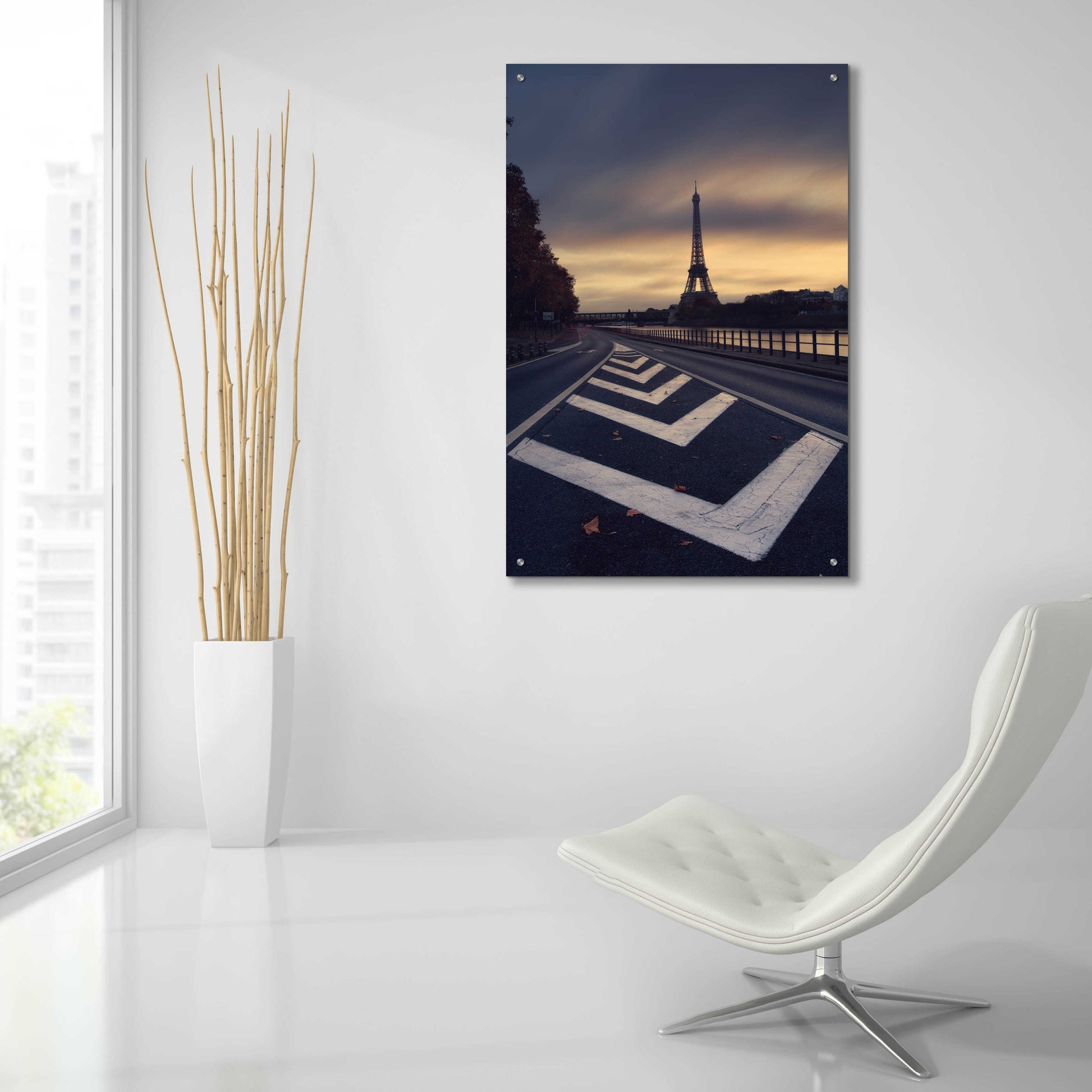 Epic Art 'Eiffel Tower' by Sebastien Lory, Acrylic Glass Wall Art,24x36