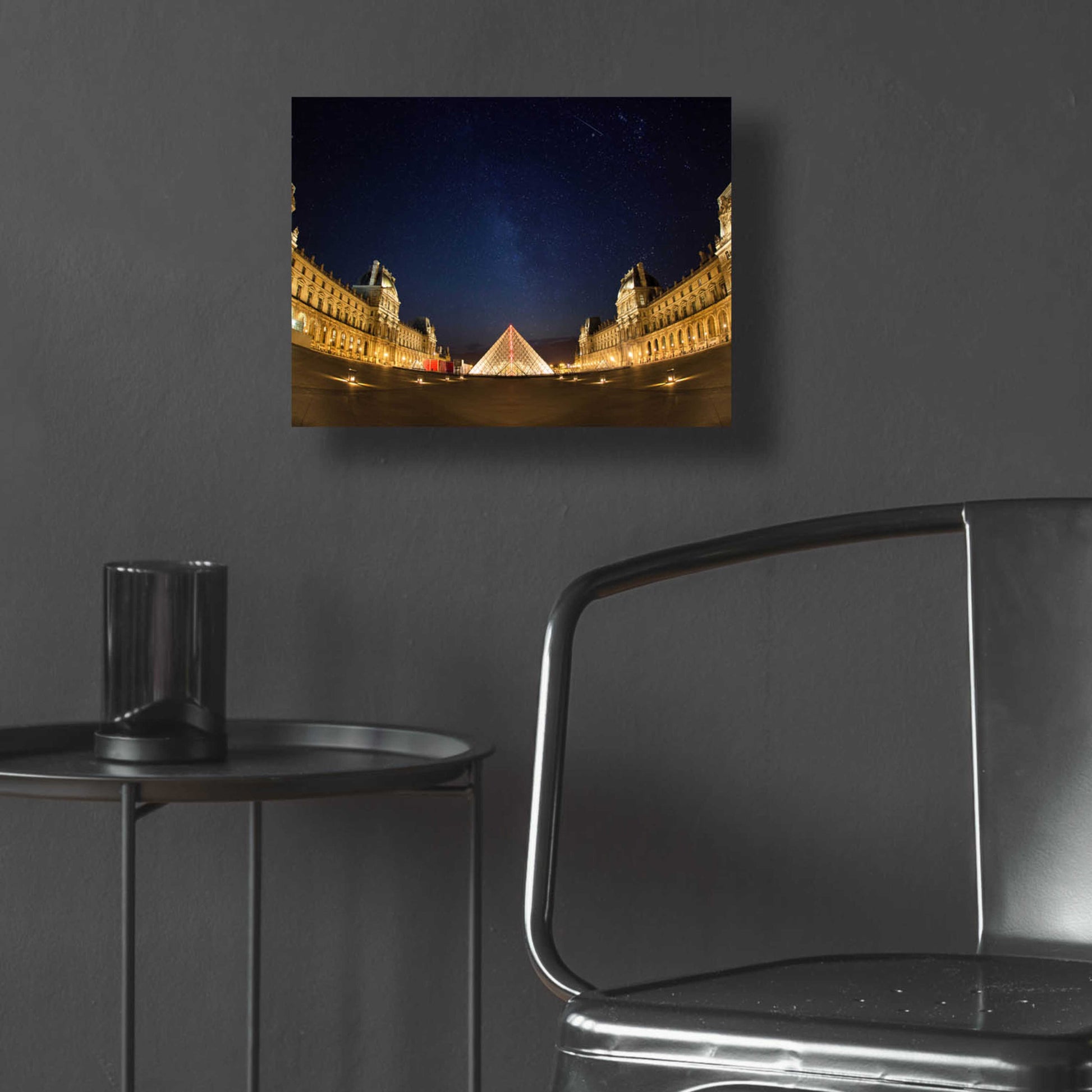 Epic Art 'Lourve Museum Nights' by Sebastien Lory, Acrylic Glass Wall Art,16x12