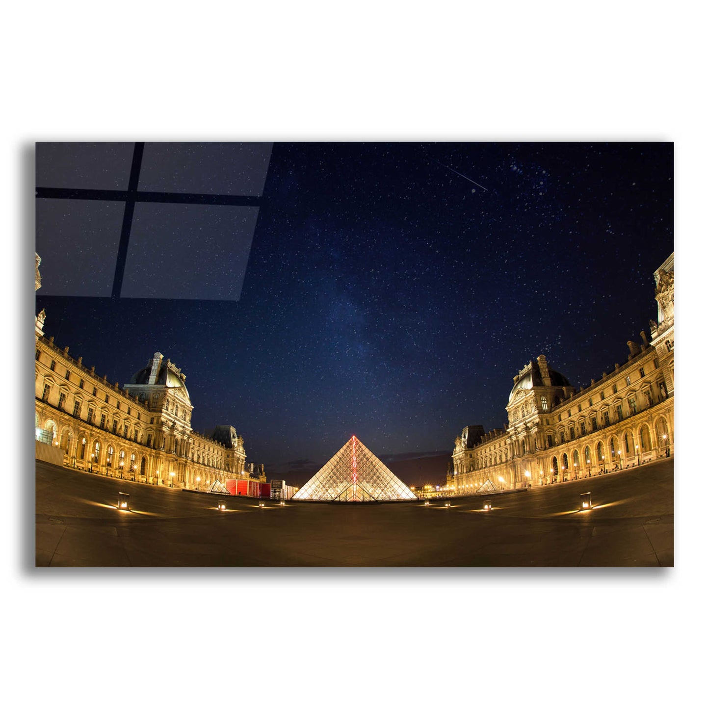 Epic Art 'Lourve Museum Nights' by Sebastien Lory, Acrylic Glass Wall Art,16x12