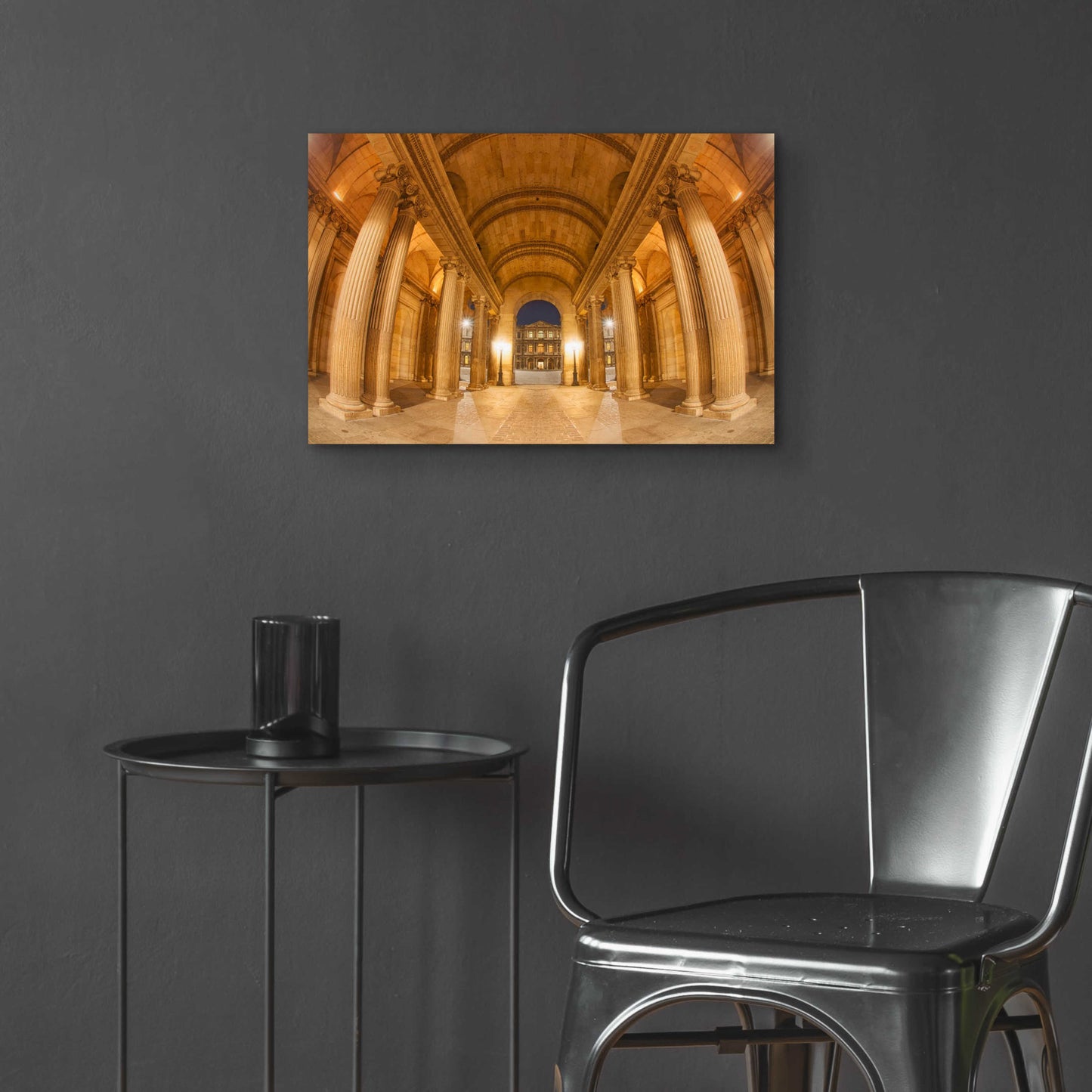 Epic Art 'Golden Columns' by Sebastien Lory, Acrylic Glass Wall Art,24x16