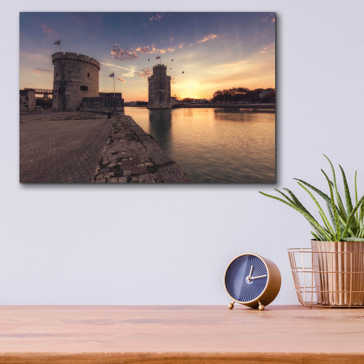 Epic Art 'Port de la Rochelle' by Sebastien Lory, Acrylic Glass Wall Art,16x12