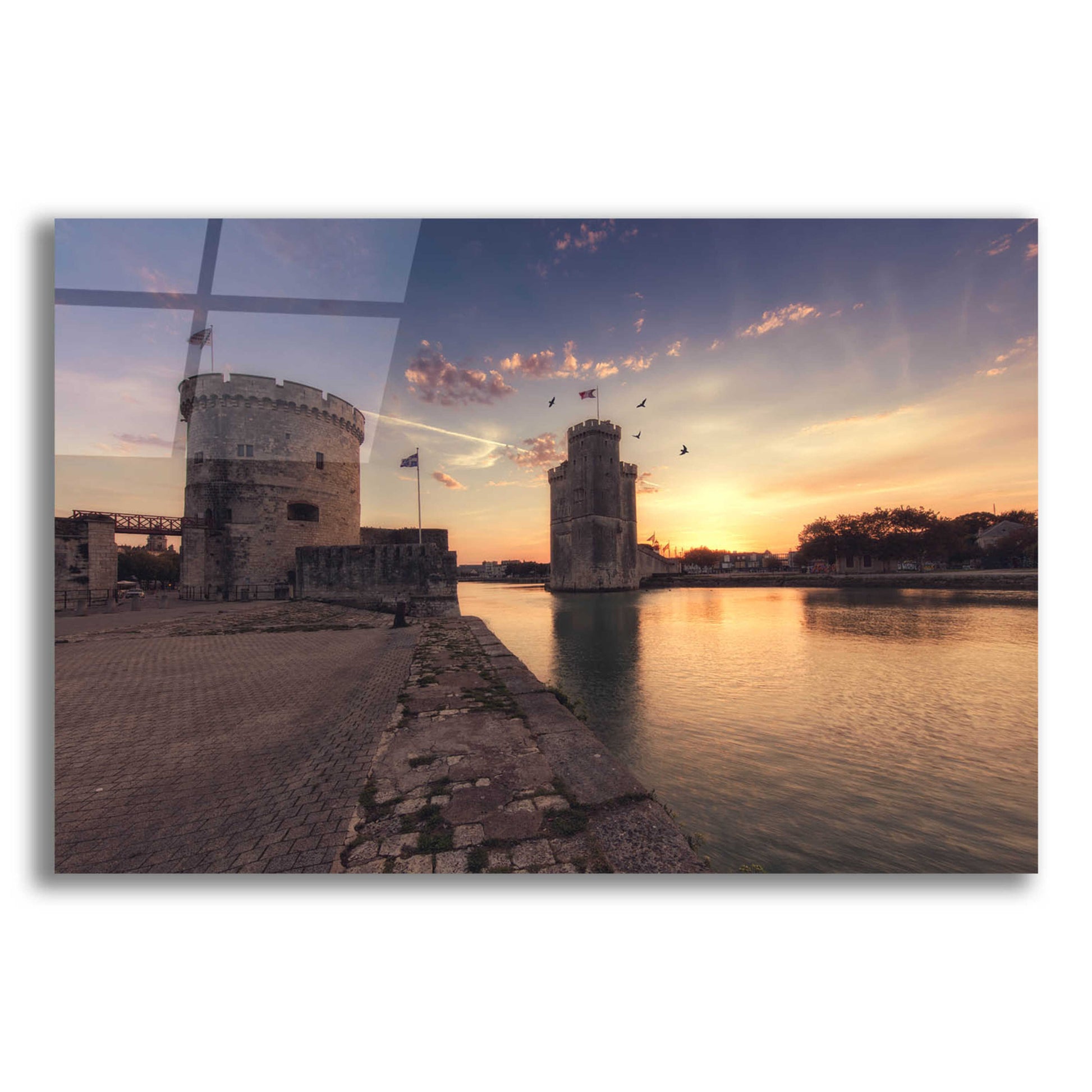 Epic Art 'Port de la Rochelle' by Sebastien Lory, Acrylic Glass Wall Art,16x12