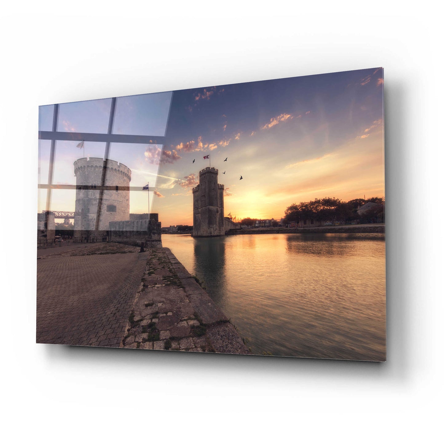 Epic Art 'Port de la Rochelle' by Sebastien Lory, Acrylic Glass Wall Art,24x16