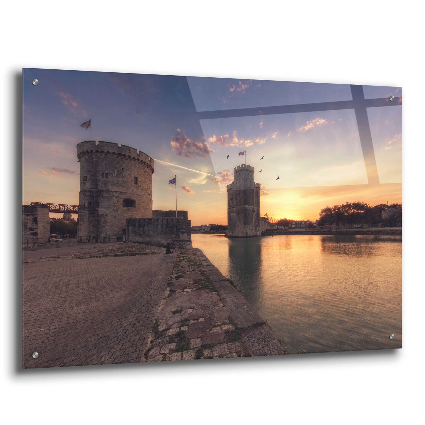 Epic Art 'Port de la Rochelle' by Sebastien Lory, Acrylic Glass Wall Art,36x24