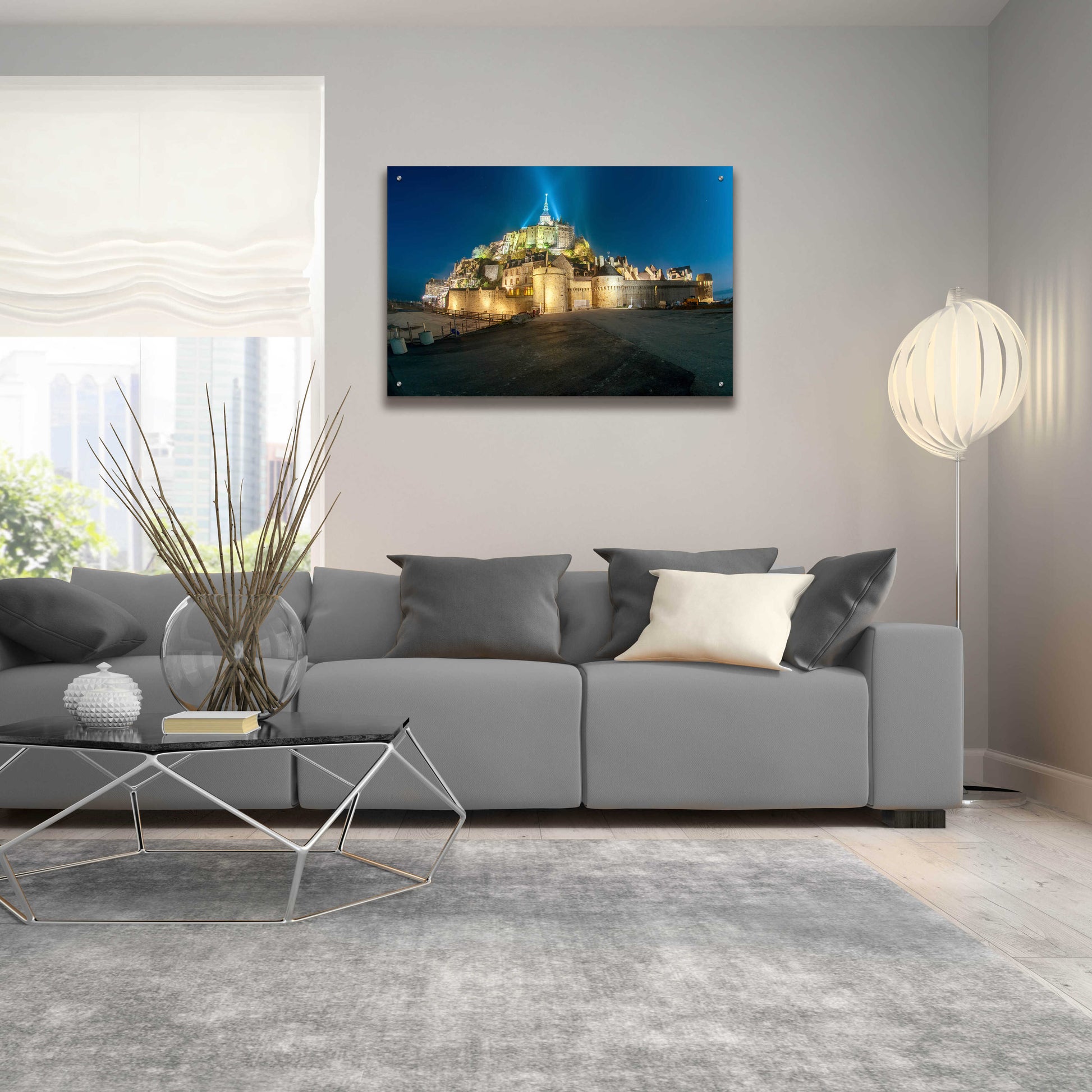 Epic Art 'Castle Lights' by Sebastien Lory, Acrylic Glass Wall Art,36x24