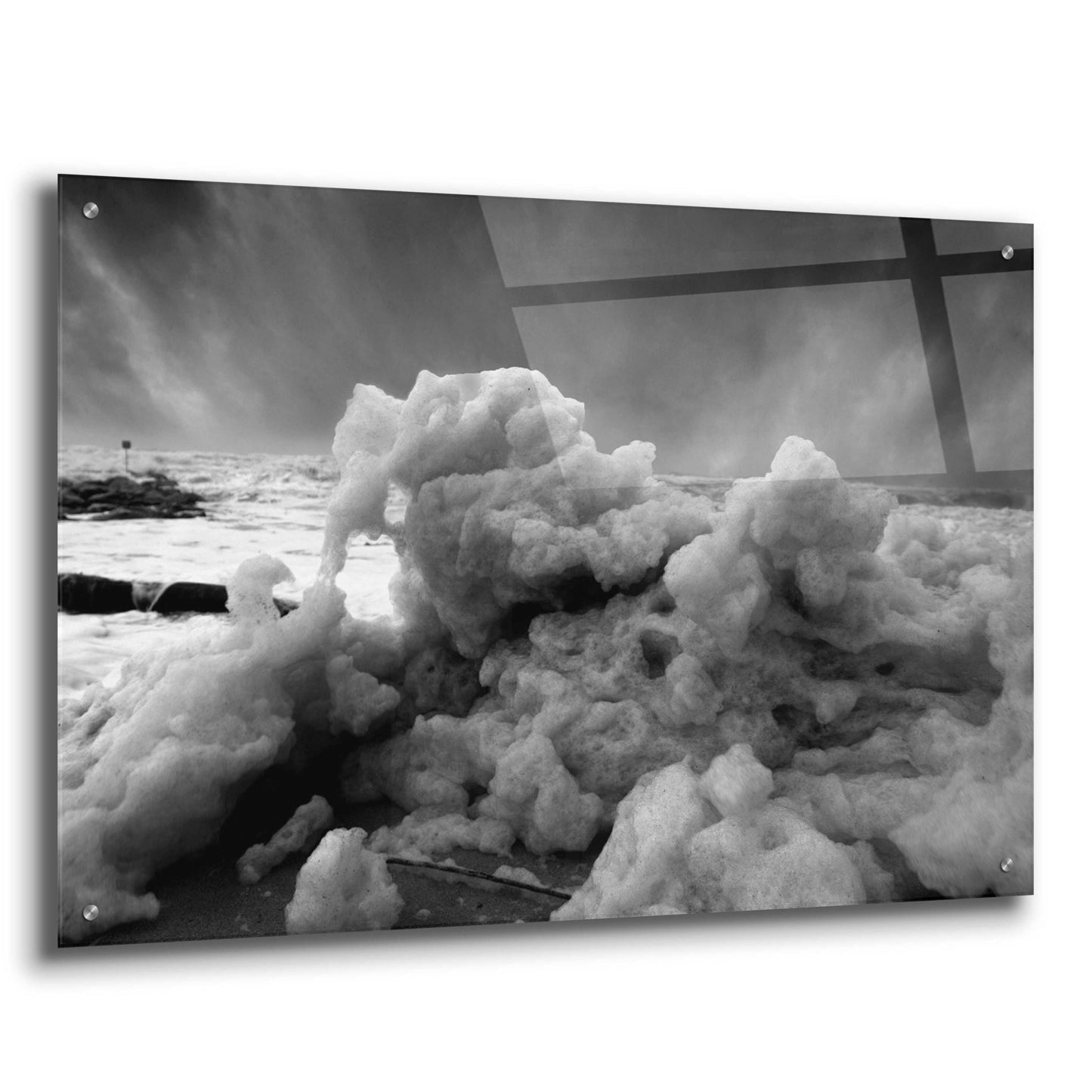 Epic Art 'Land Clouds' by Sebastien Lory, Acrylic Glass Wall Art,36x24