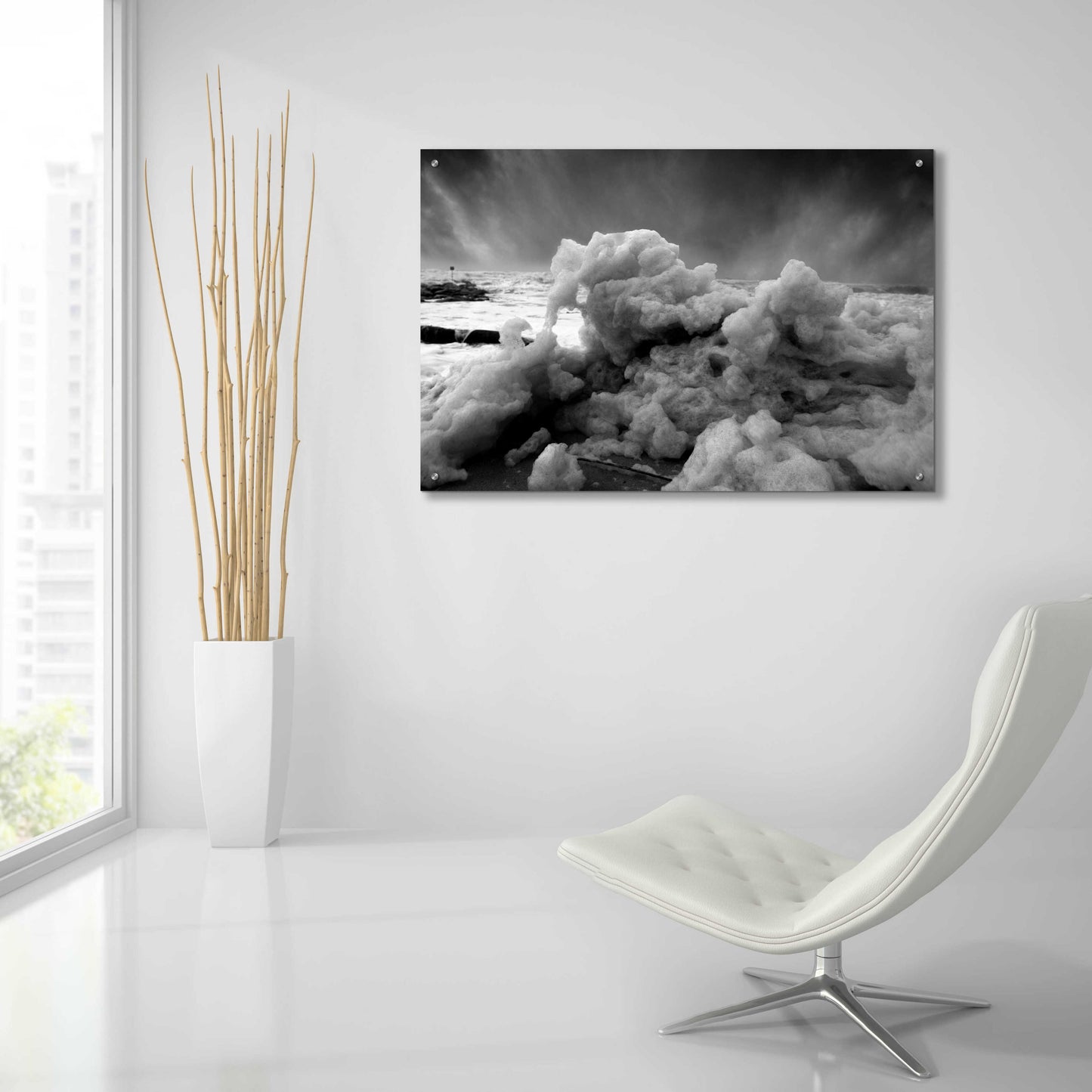 Epic Art 'Land Clouds' by Sebastien Lory, Acrylic Glass Wall Art,36x24