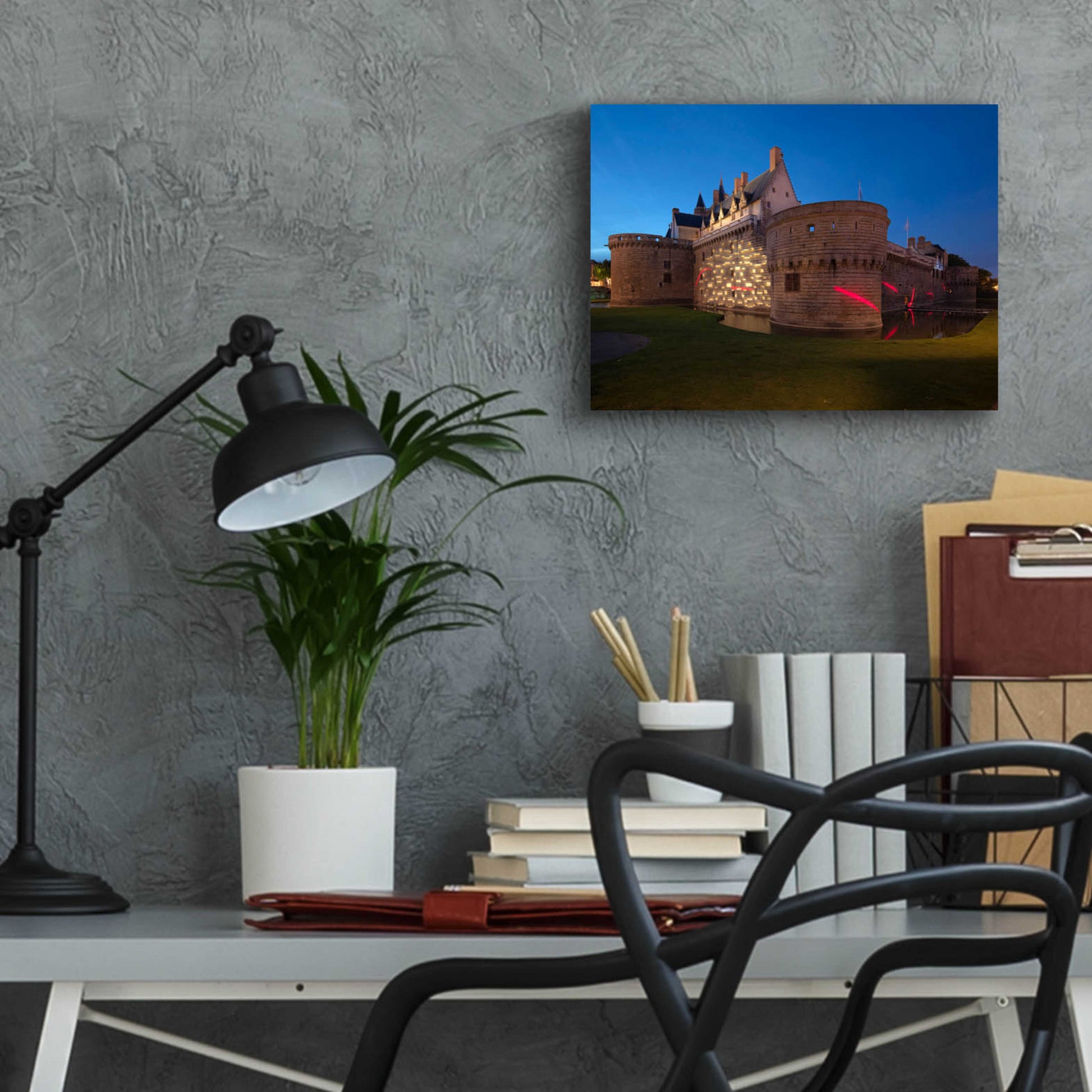 Epic Art 'Behind the Castle' by Sebastien Lory, Acrylic Glass Wall Art,16x12