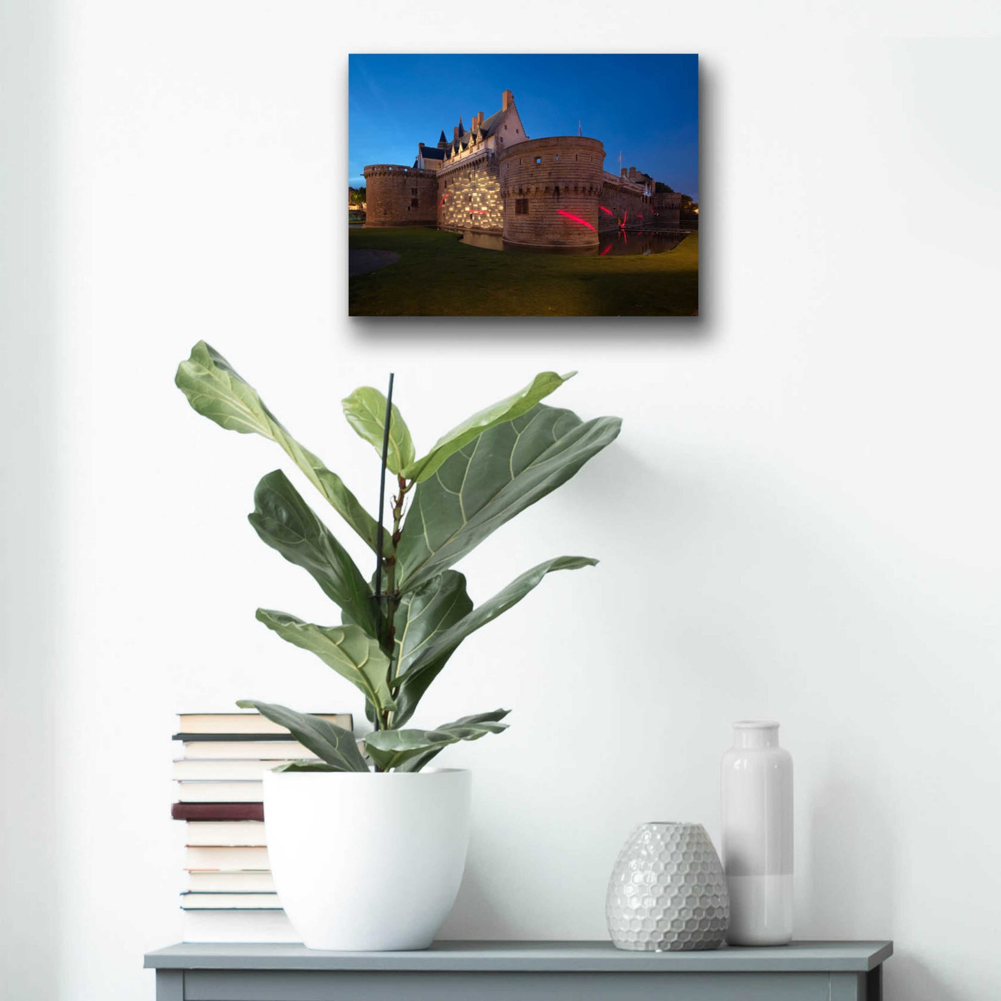 Epic Art 'Behind the Castle' by Sebastien Lory, Acrylic Glass Wall Art,16x12