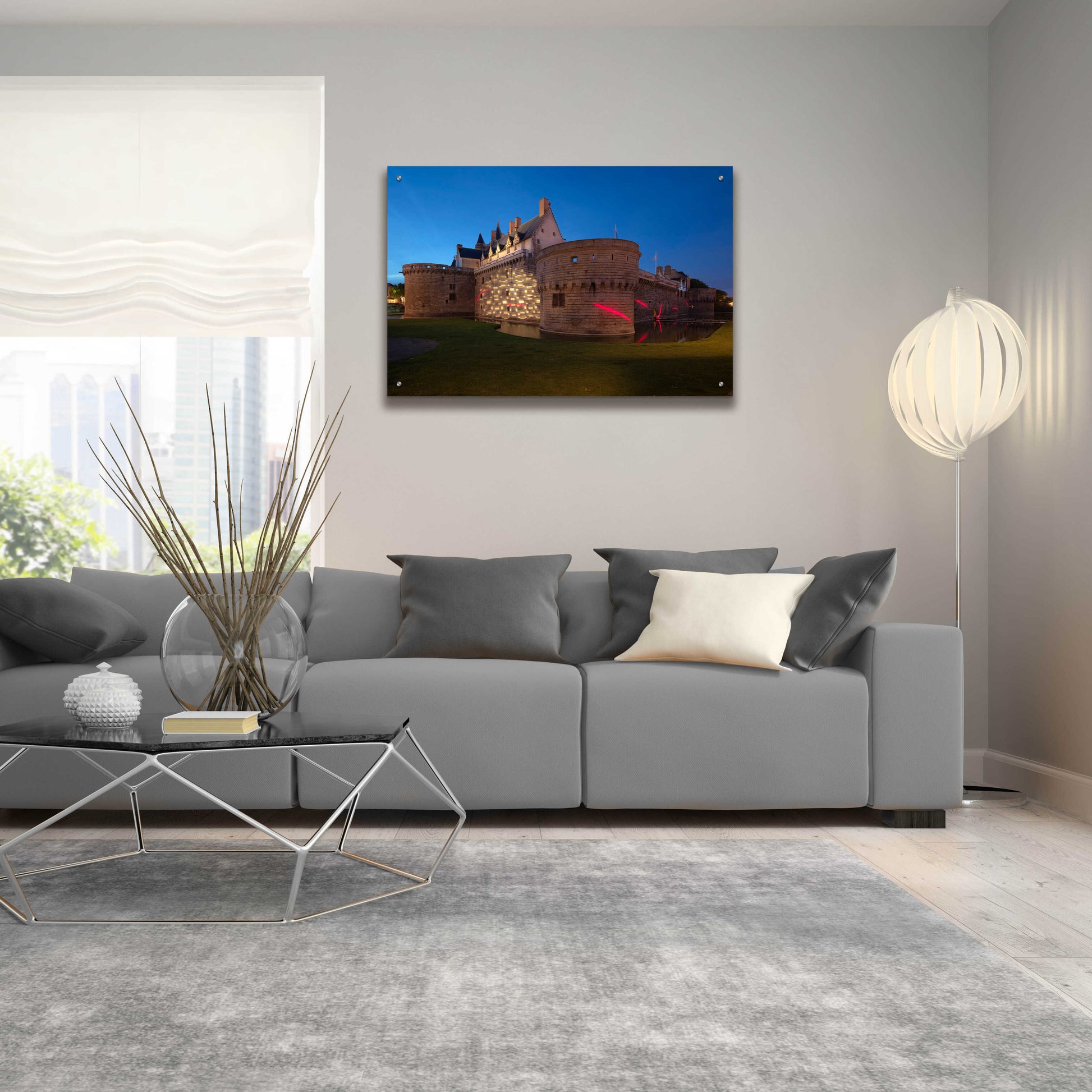 Epic Art 'Behind the Castle' by Sebastien Lory, Acrylic Glass Wall Art,36x24